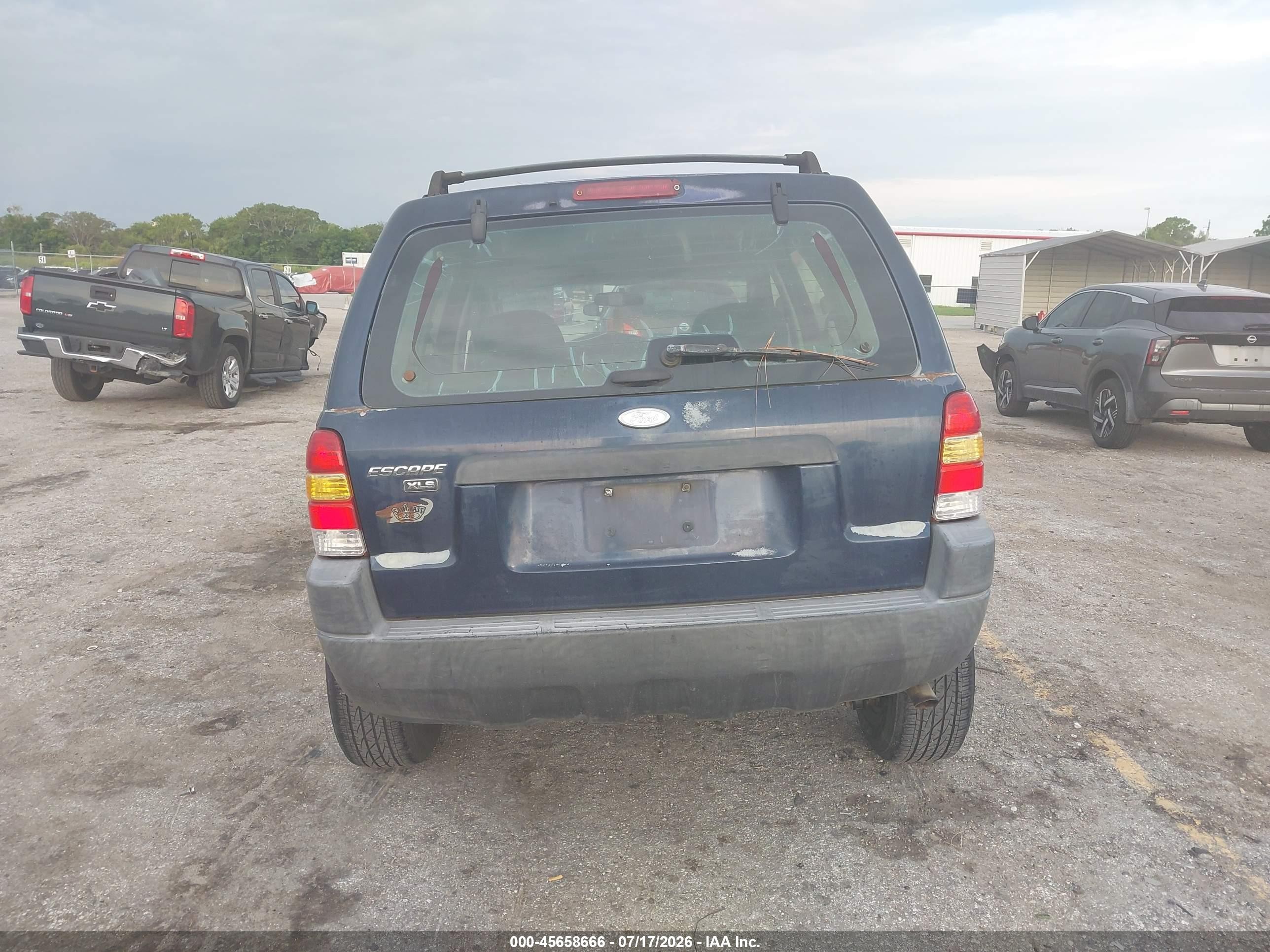 2003 Ford Escape Xls Dark Blue vin: 1FMYU02153KA91414