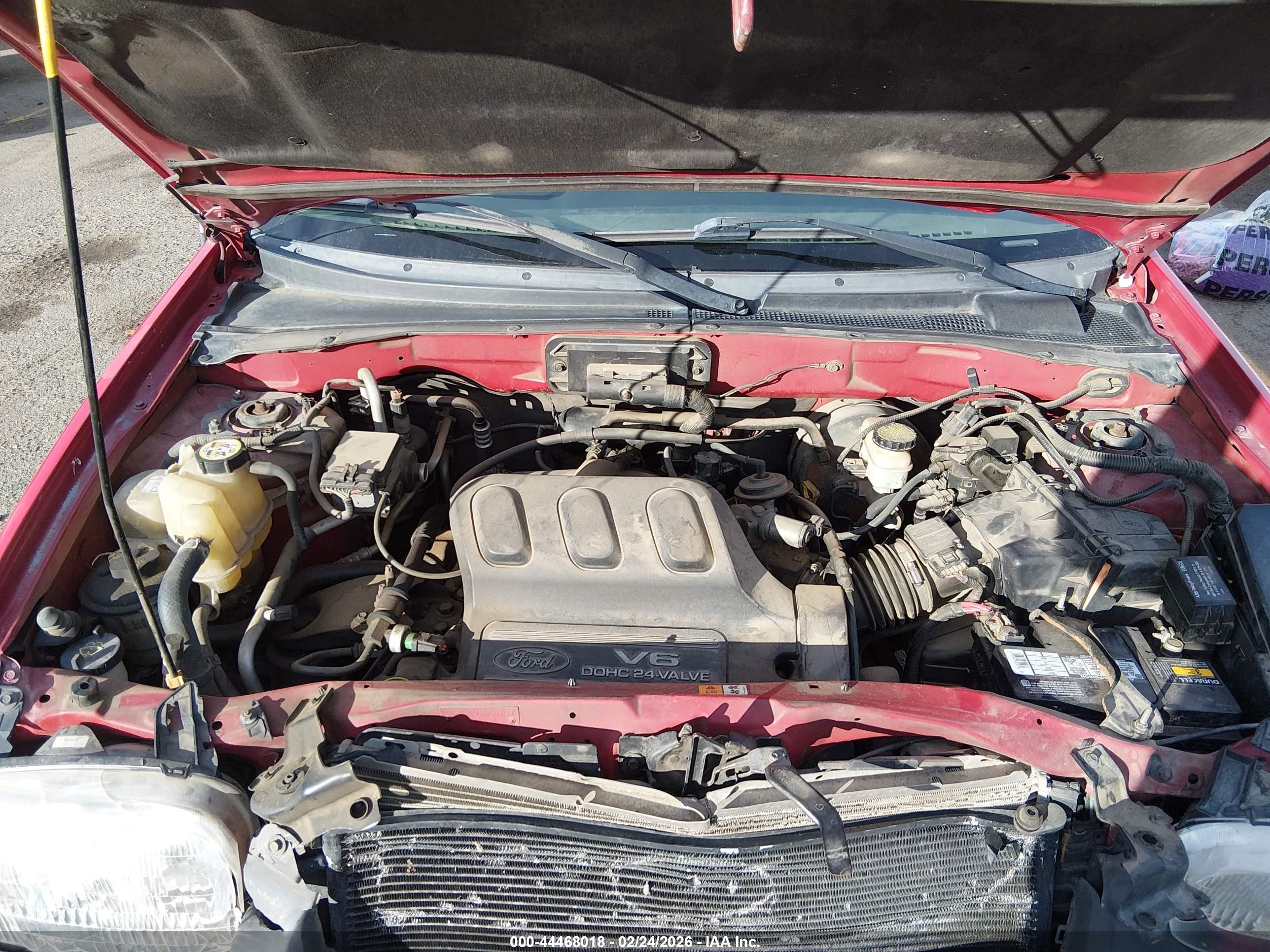2002 Ford Escape Xls Red vin: 1FMYU02172KA40835