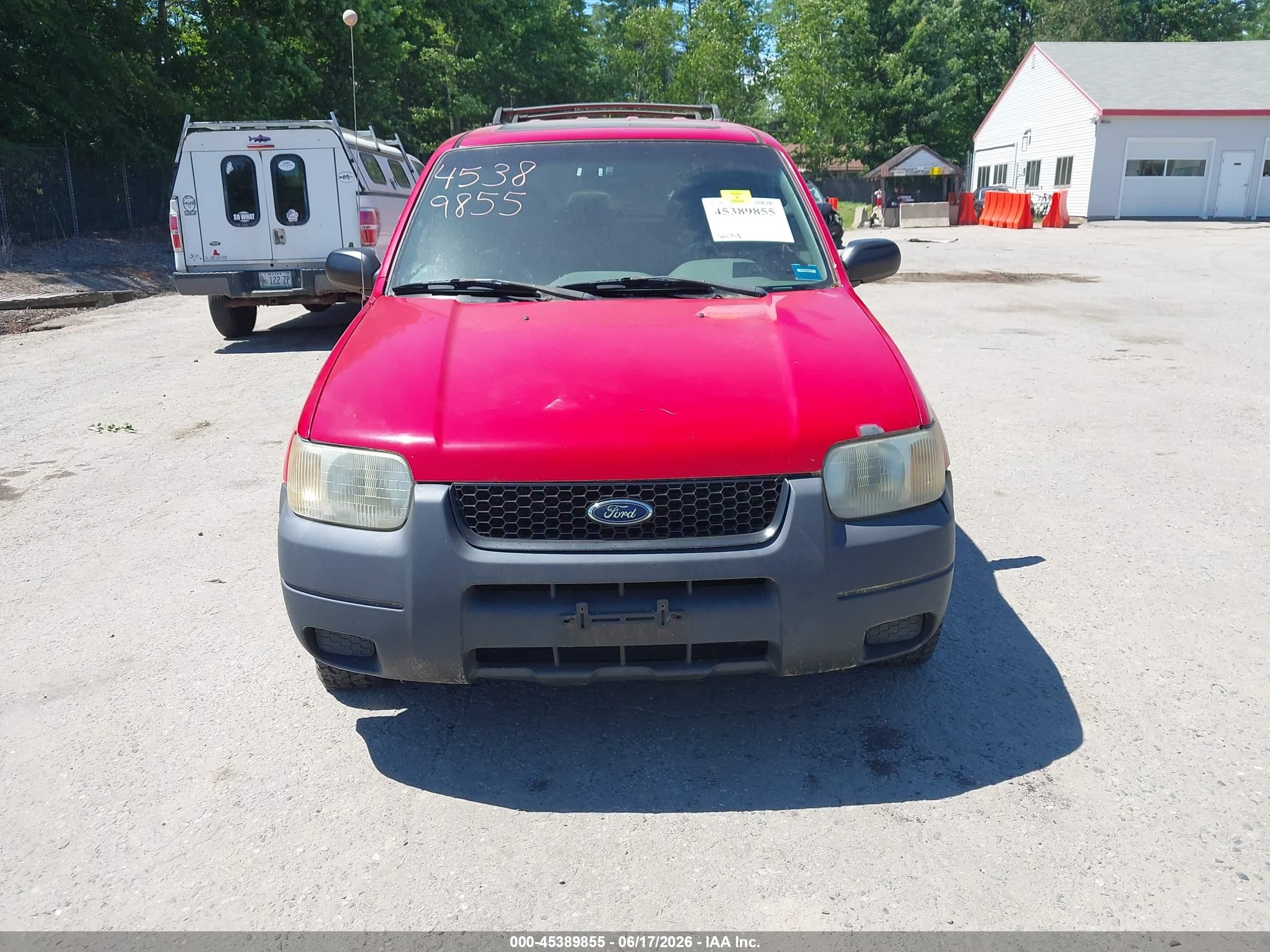 2002 Ford Escape Xls Red vin: 1FMYU02B32KB30282