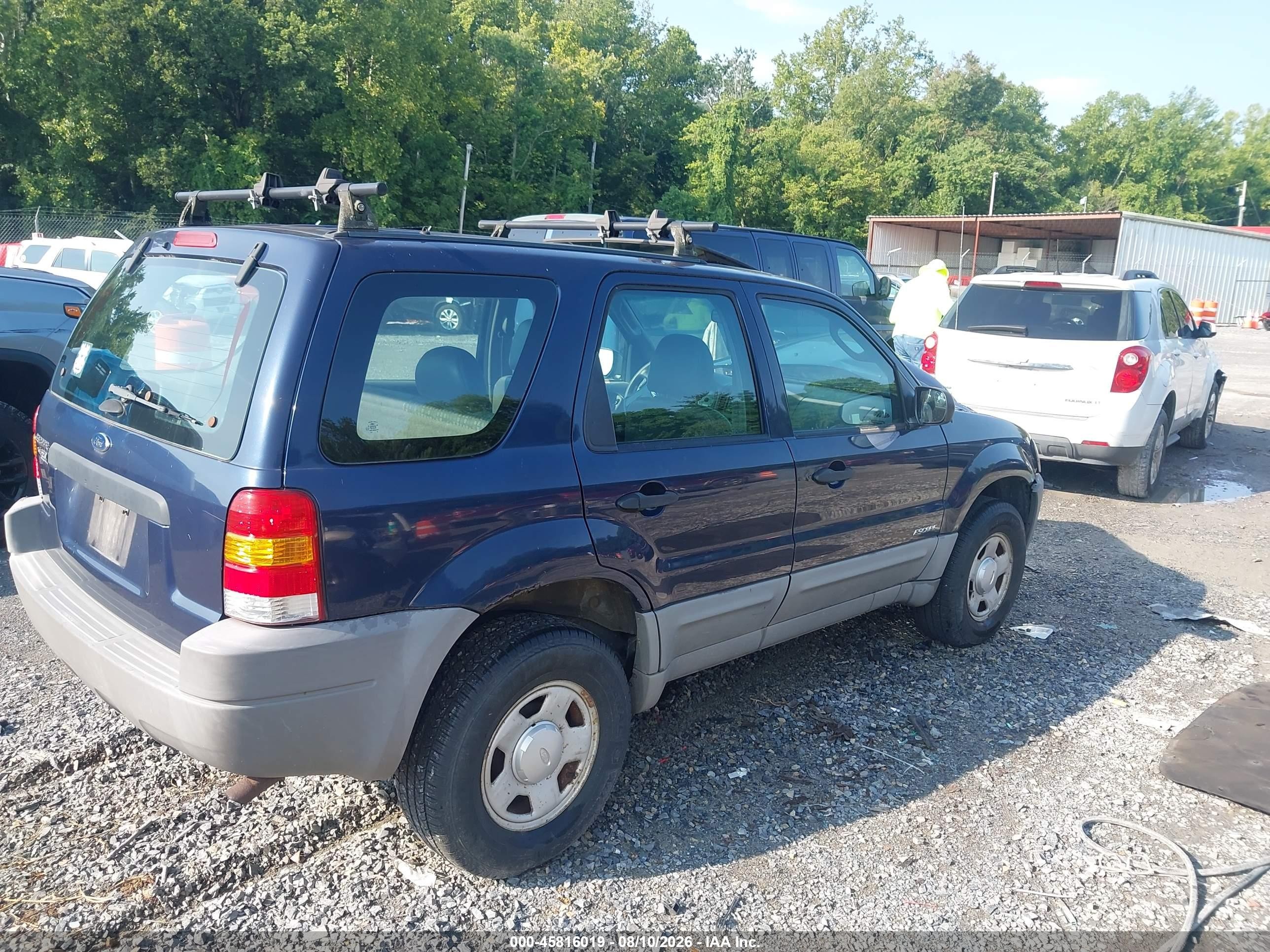 2002 Ford Escape Xls Blue vin: 1FMYU02B32KC09905
