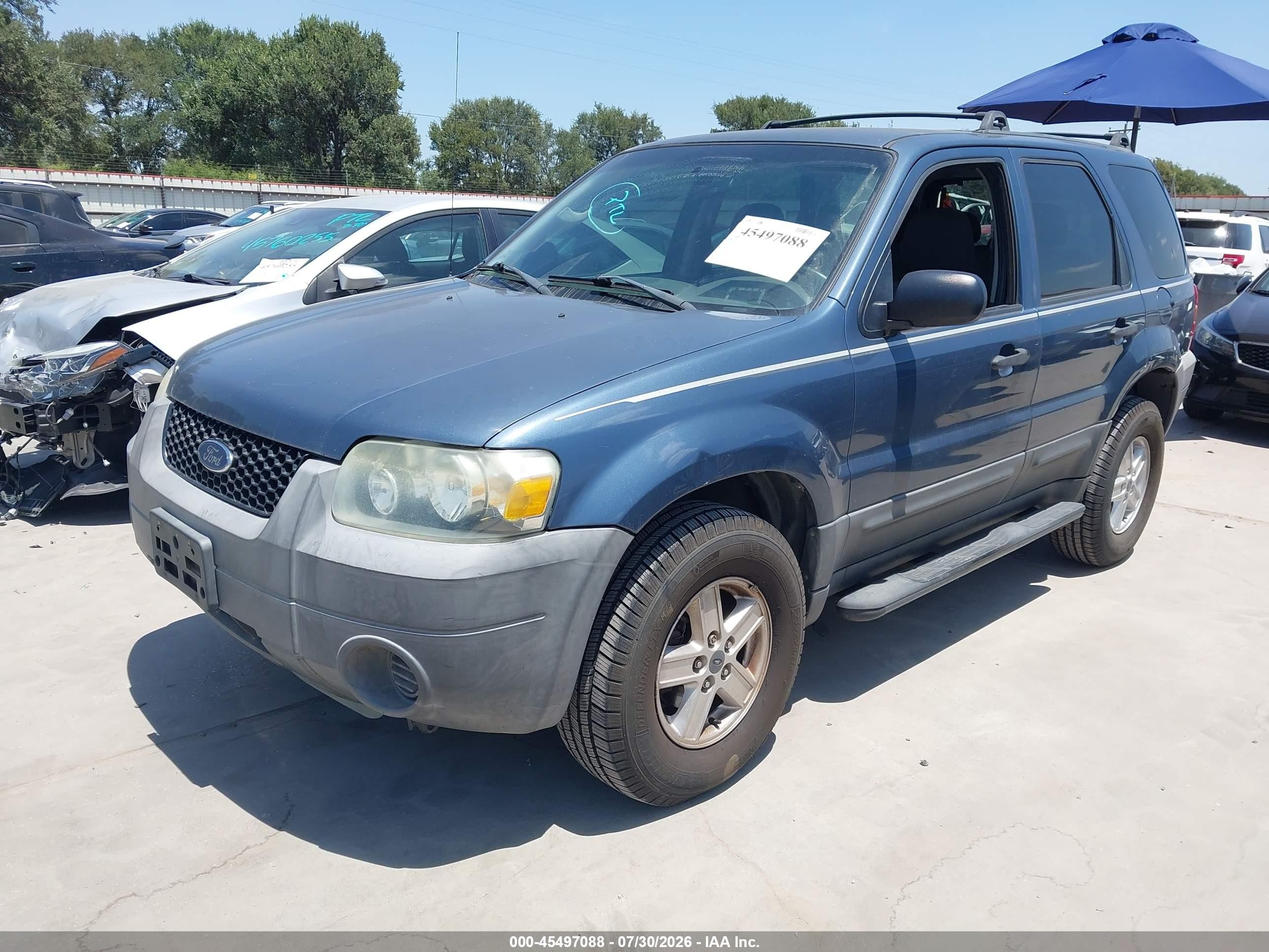 2005 Ford Escape Xls Teal vin: 1FMYU02Z15KA69662