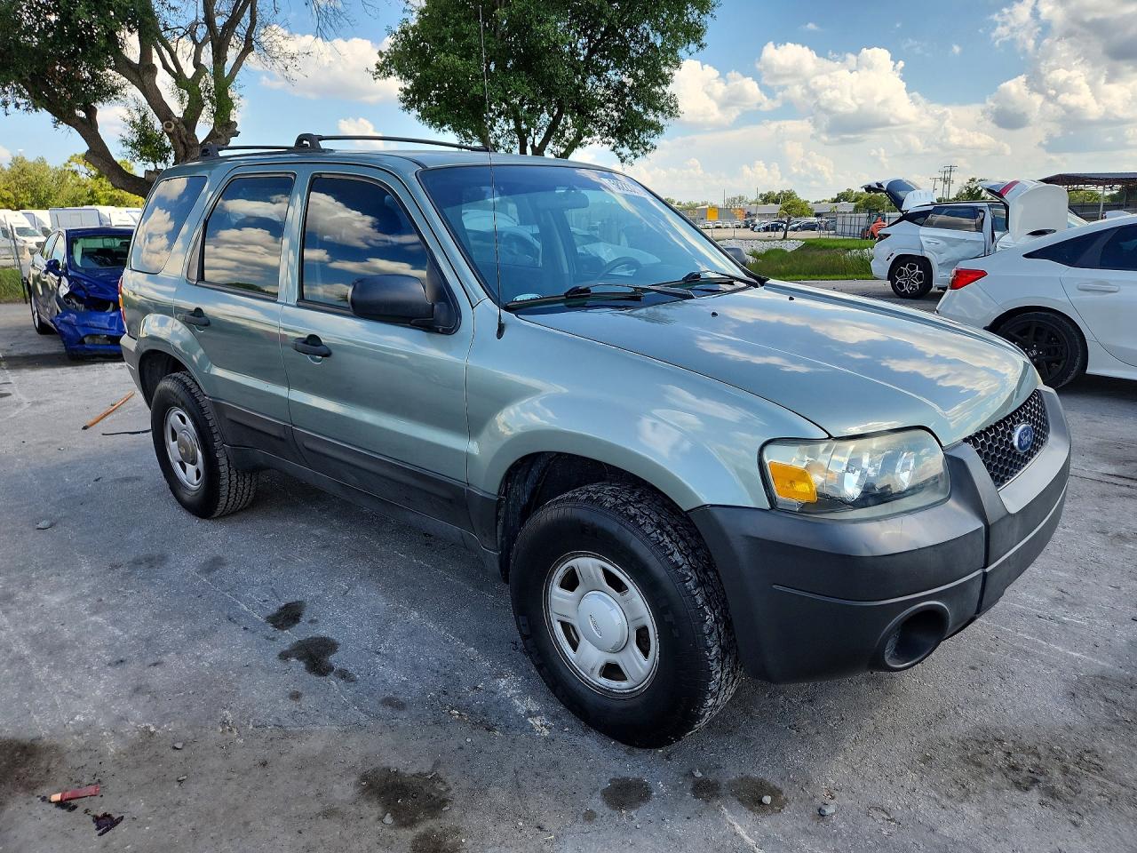 2007 Ford Escape Xls Turquoise vin: 1FMYU02Z17KB37414