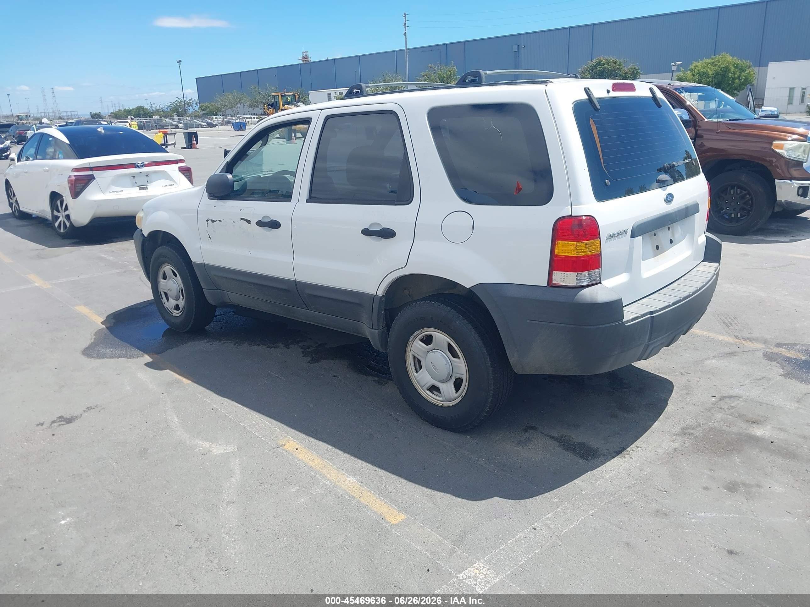 2006 Ford Escape Xls/xls Manual White vin: 1FMYU02Z26KB56424