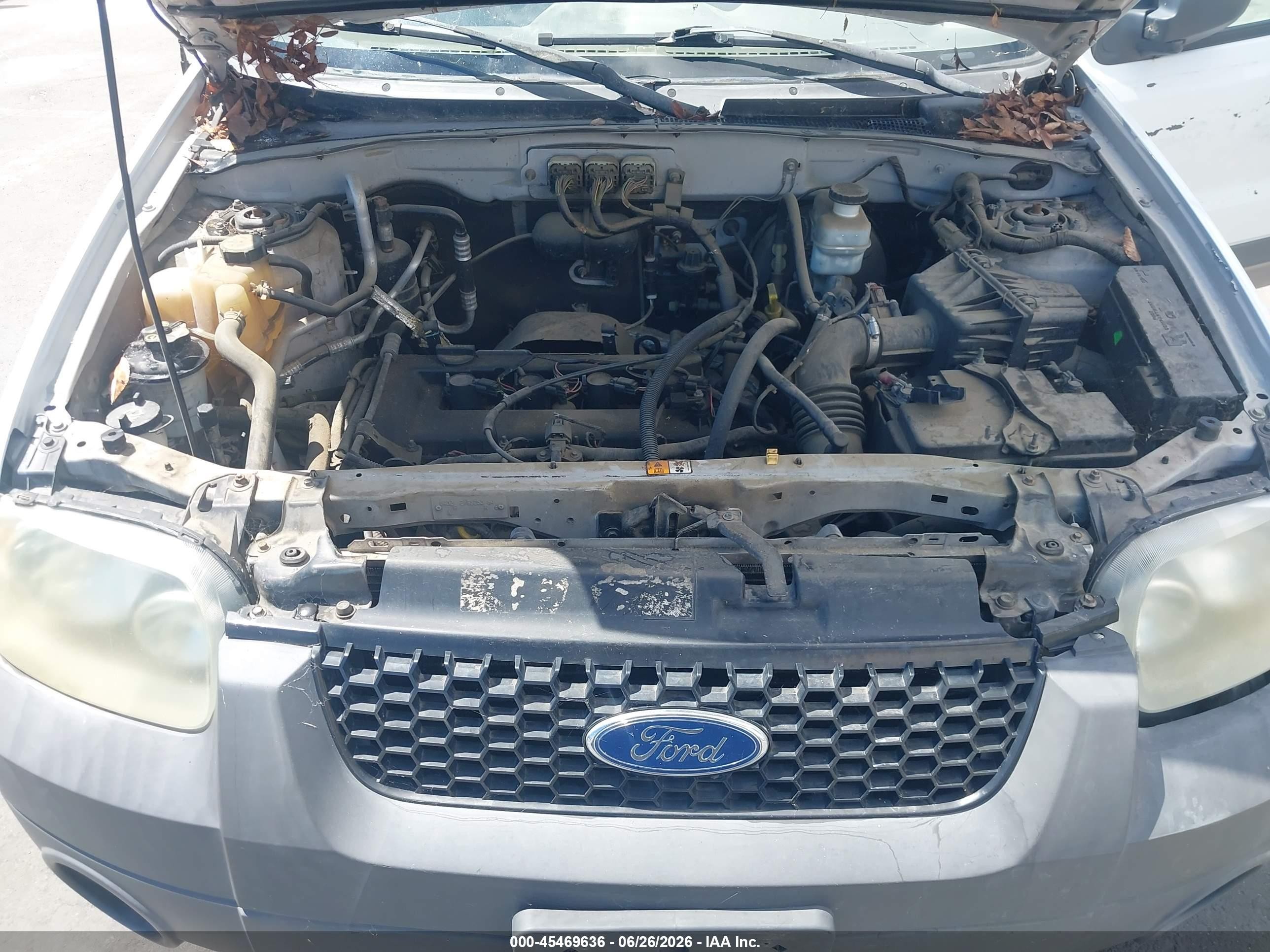 2006 Ford Escape Xls/xls Manual White vin: 1FMYU02Z26KB56424