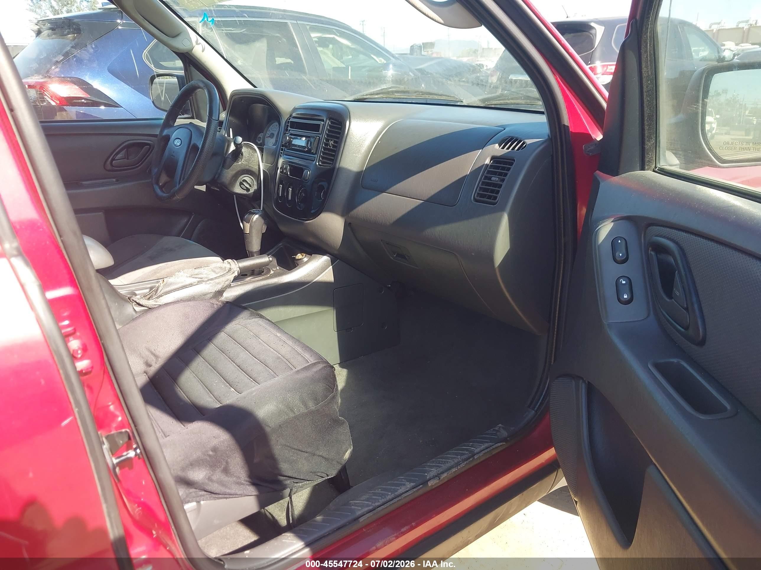 2005 Ford Escape Xls Burgundy vin: 1FMYU02Z35KB29277