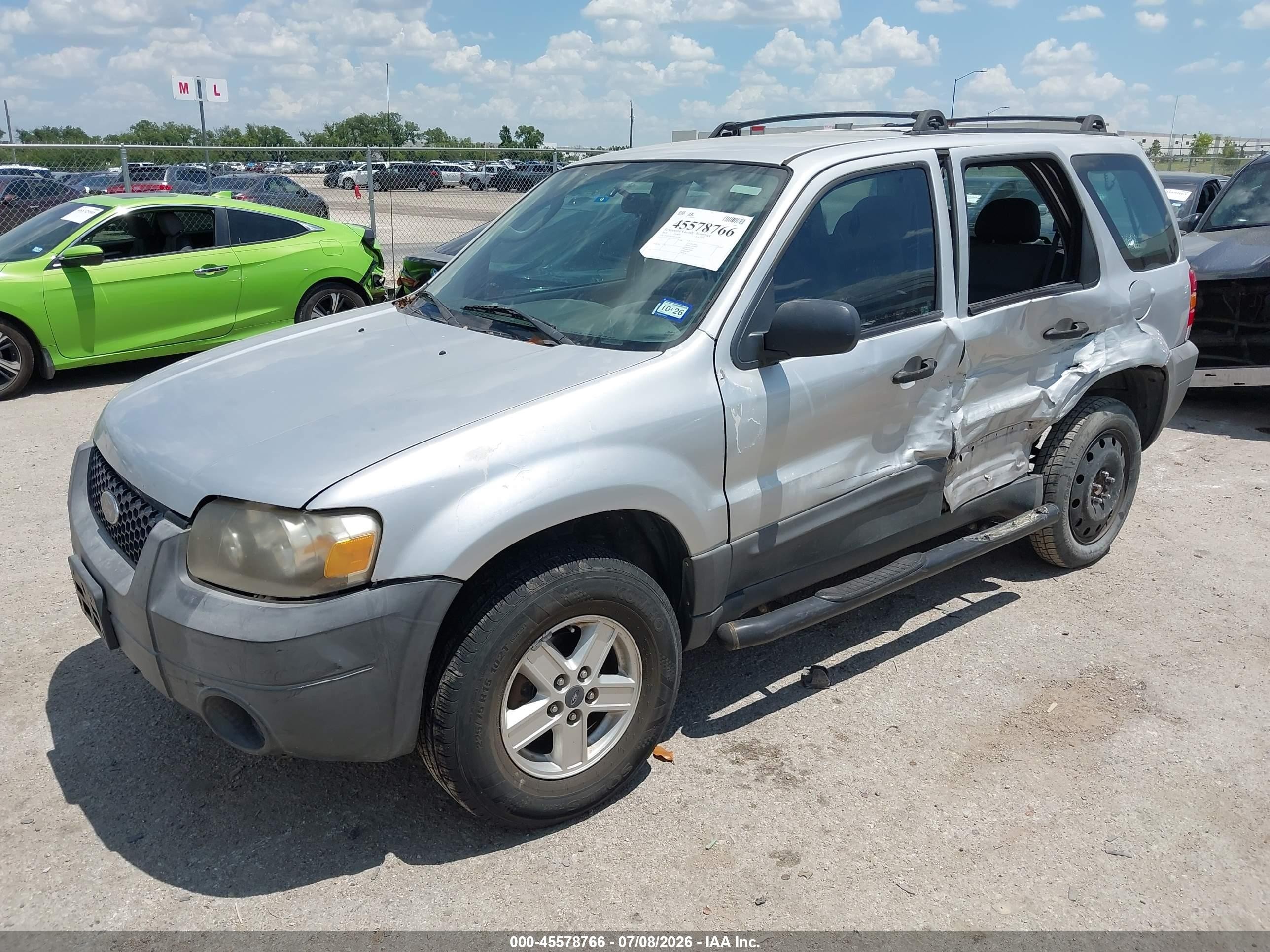 2006 Ford Escape Xls/xls Manual Silver vin: 1FMYU02Z36KA05706