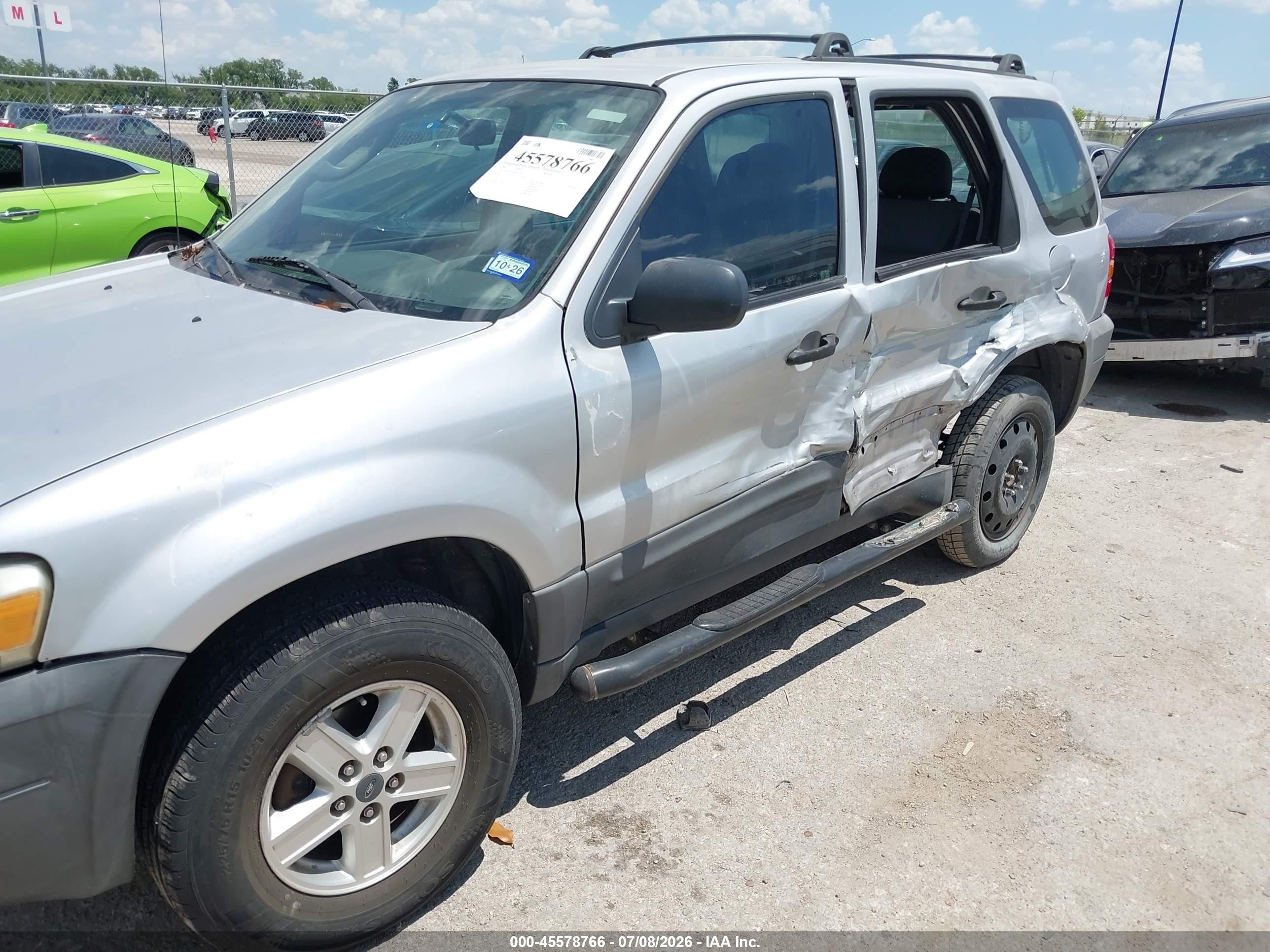 2006 Ford Escape Xls/xls Manual Silver vin: 1FMYU02Z36KA05706