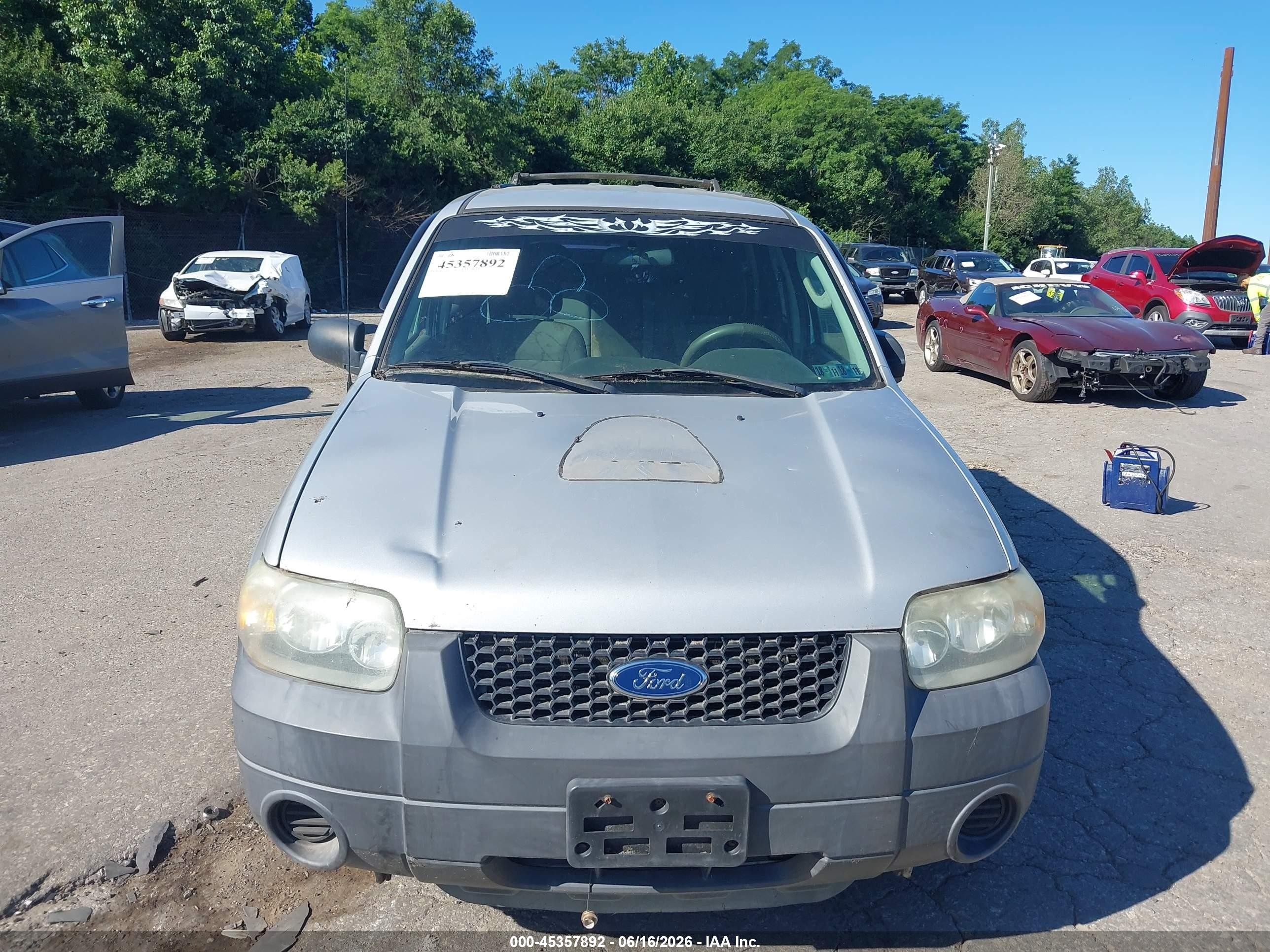 2007 Ford Escape Xls/xls Manual Silver vin: 1FMYU02Z47KB59004
