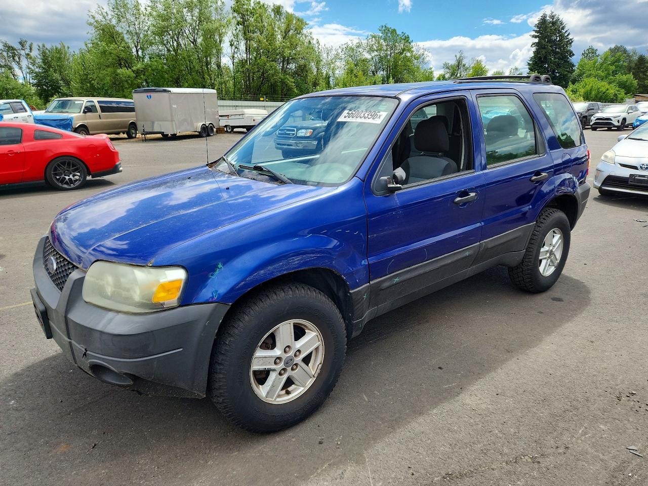 2006 Ford Escape Xls Синий vin: 1FMYU02Z56KB78899