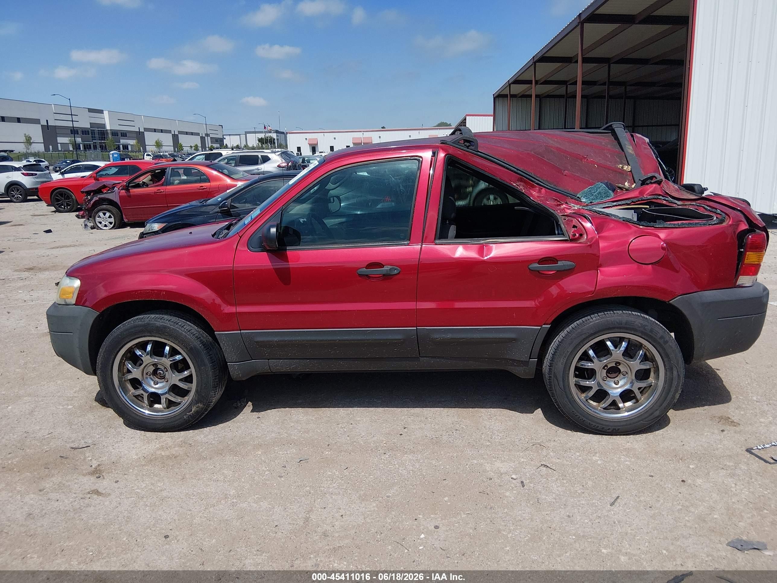 2007 Ford Escape Xls/xls Manual Red vin: 1FMYU02Z57KA02971