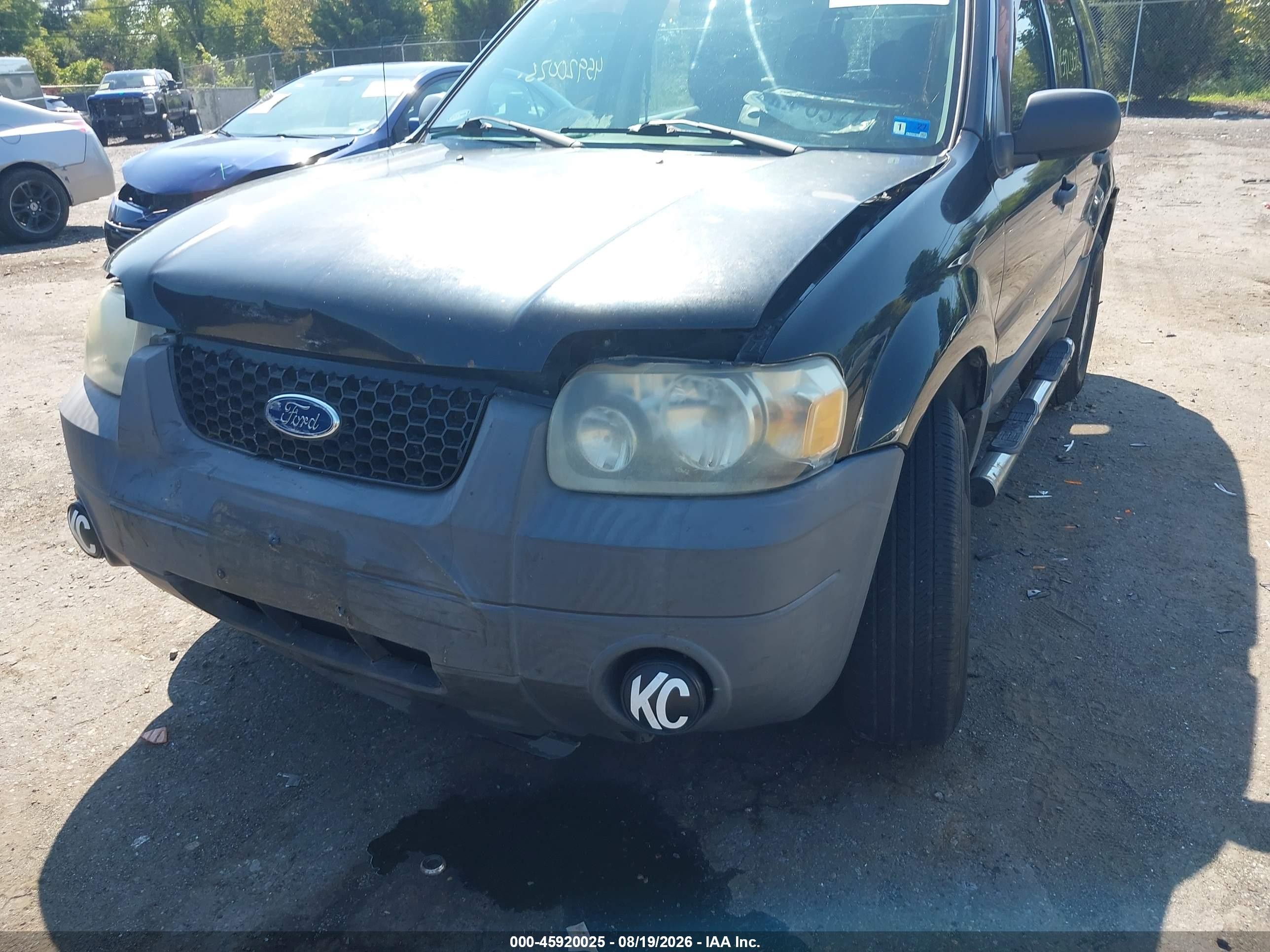 2007 Ford Escape Xls/xls Manual Black vin: 1FMYU02Z57KB06635