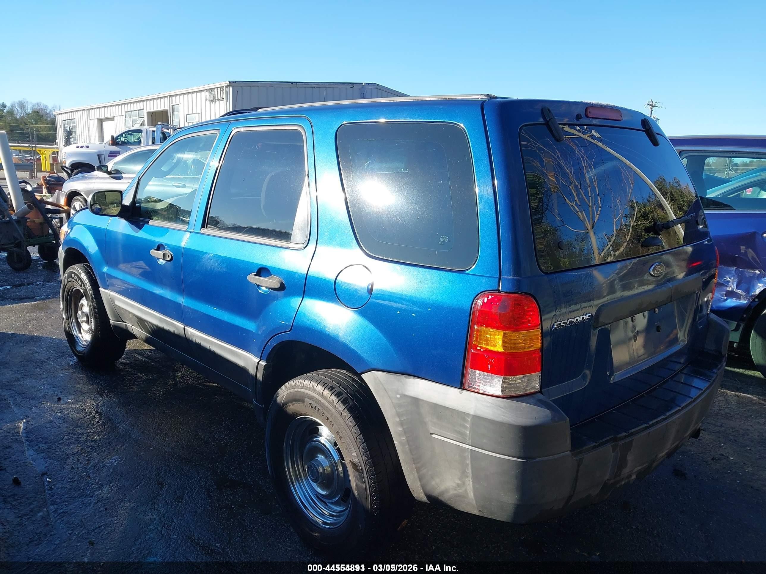 2007 Ford Escape Xls/xls Manual Blue vin: 1FMYU02Z57KB91220
