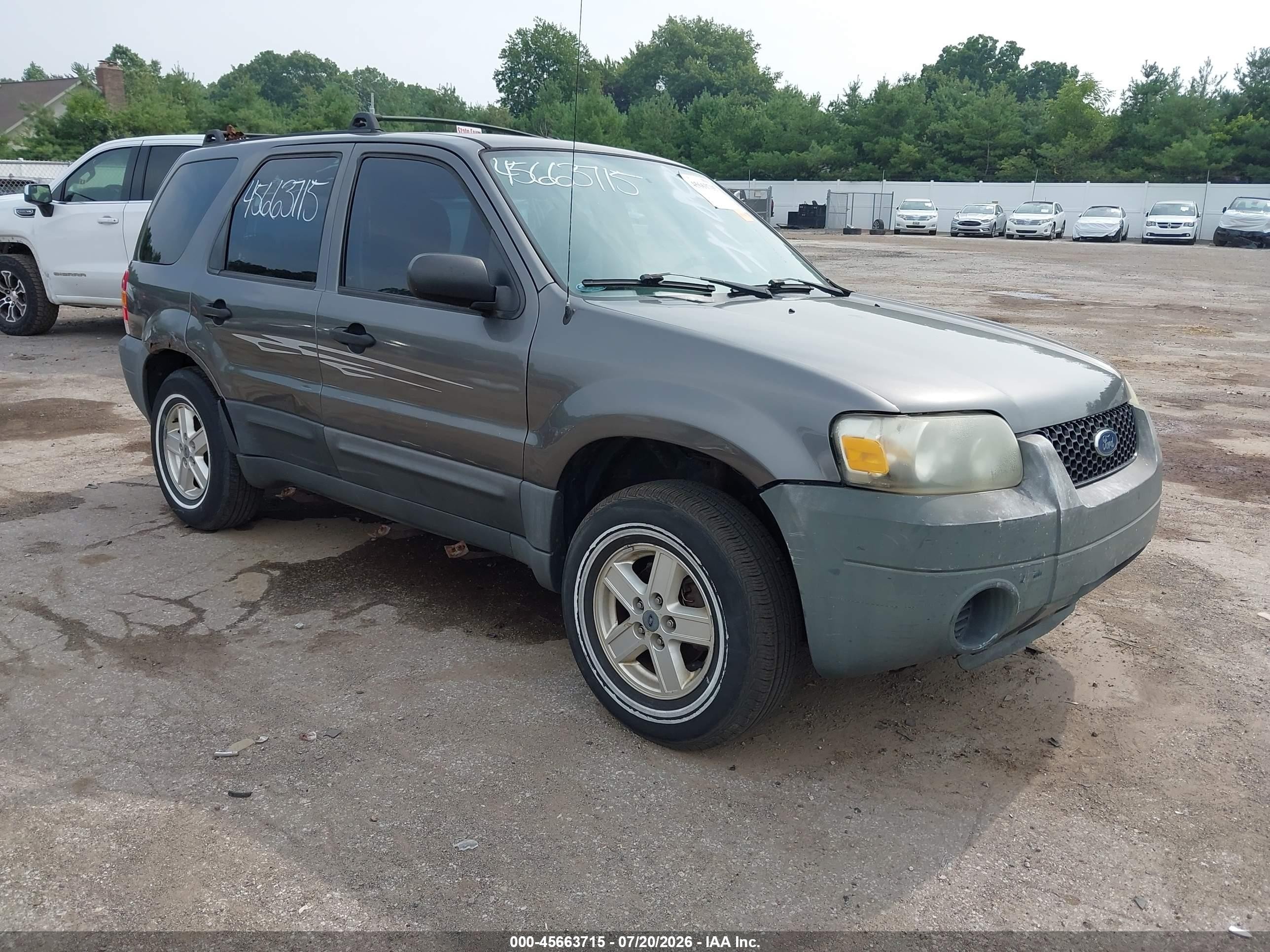 2005 Ford Escape Xls Gray vin: 1FMYU02Z65KA47897