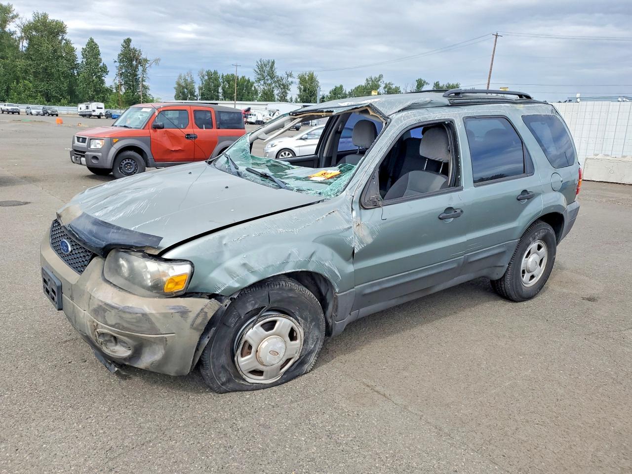 2005 Ford Escape Xls Green vin: 1FMYU02Z65KB51712