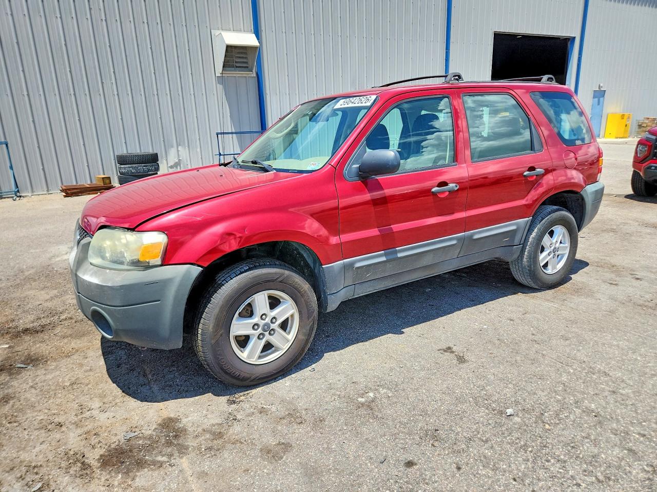 2007 Ford Escape Xls Red vin: 1FMYU02Z77KB53133