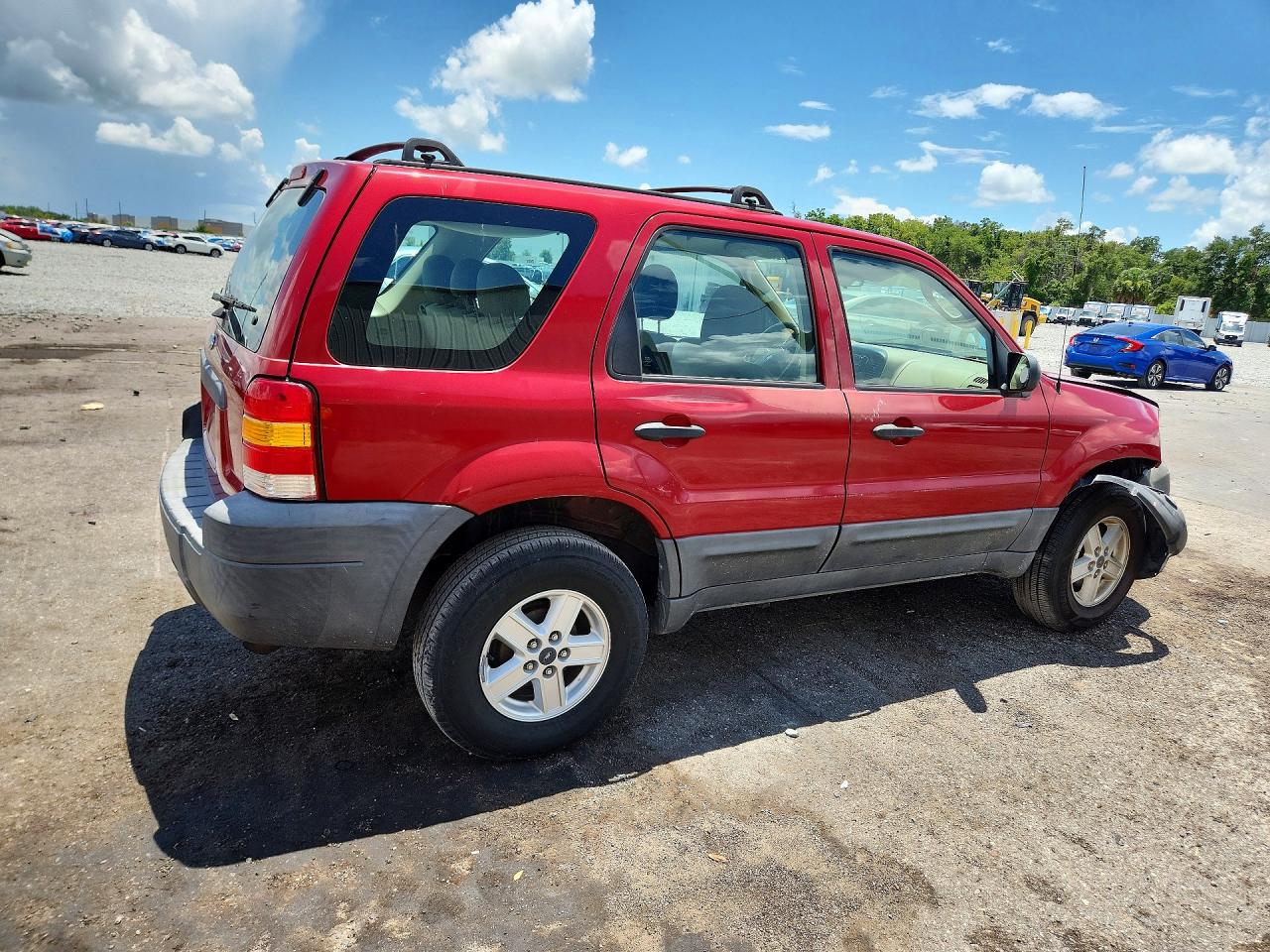 2007 Ford Escape Xls Red vin: 1FMYU02Z77KB53133