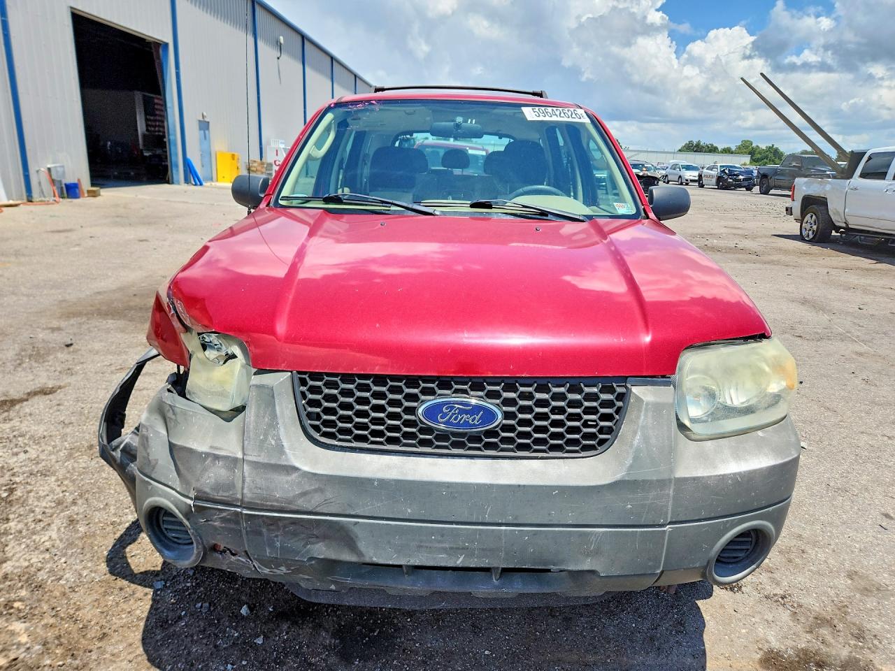 2007 Ford Escape Xls Red vin: 1FMYU02Z77KB53133