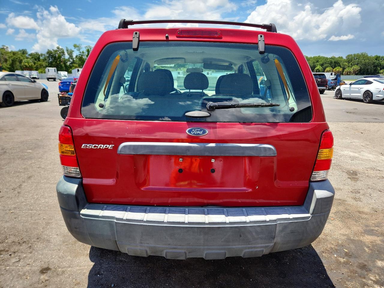 2007 Ford Escape Xls Red vin: 1FMYU02Z77KB53133