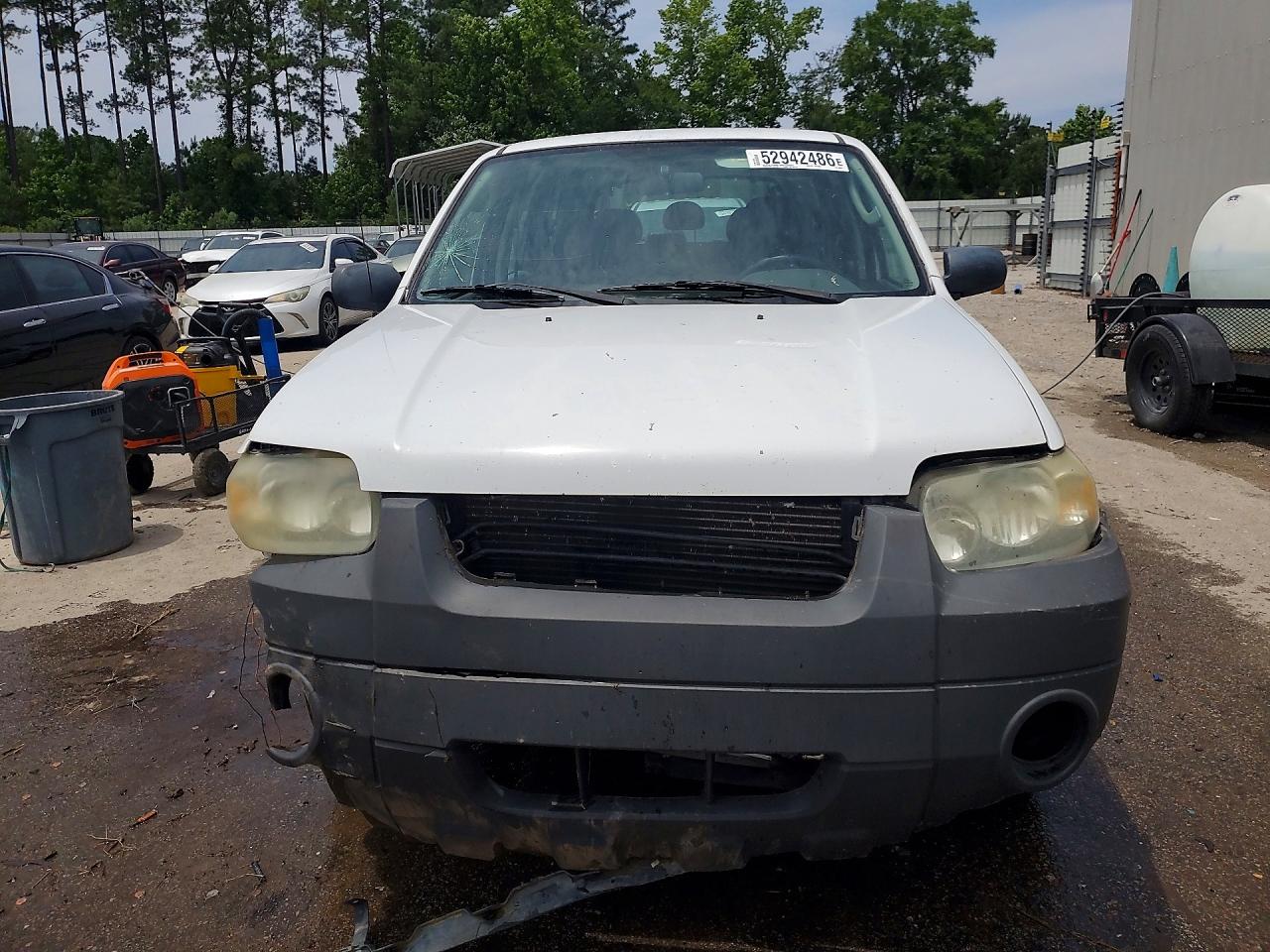 2007 Ford Escape Xls White vin: 1FMYU02Z77KB80851