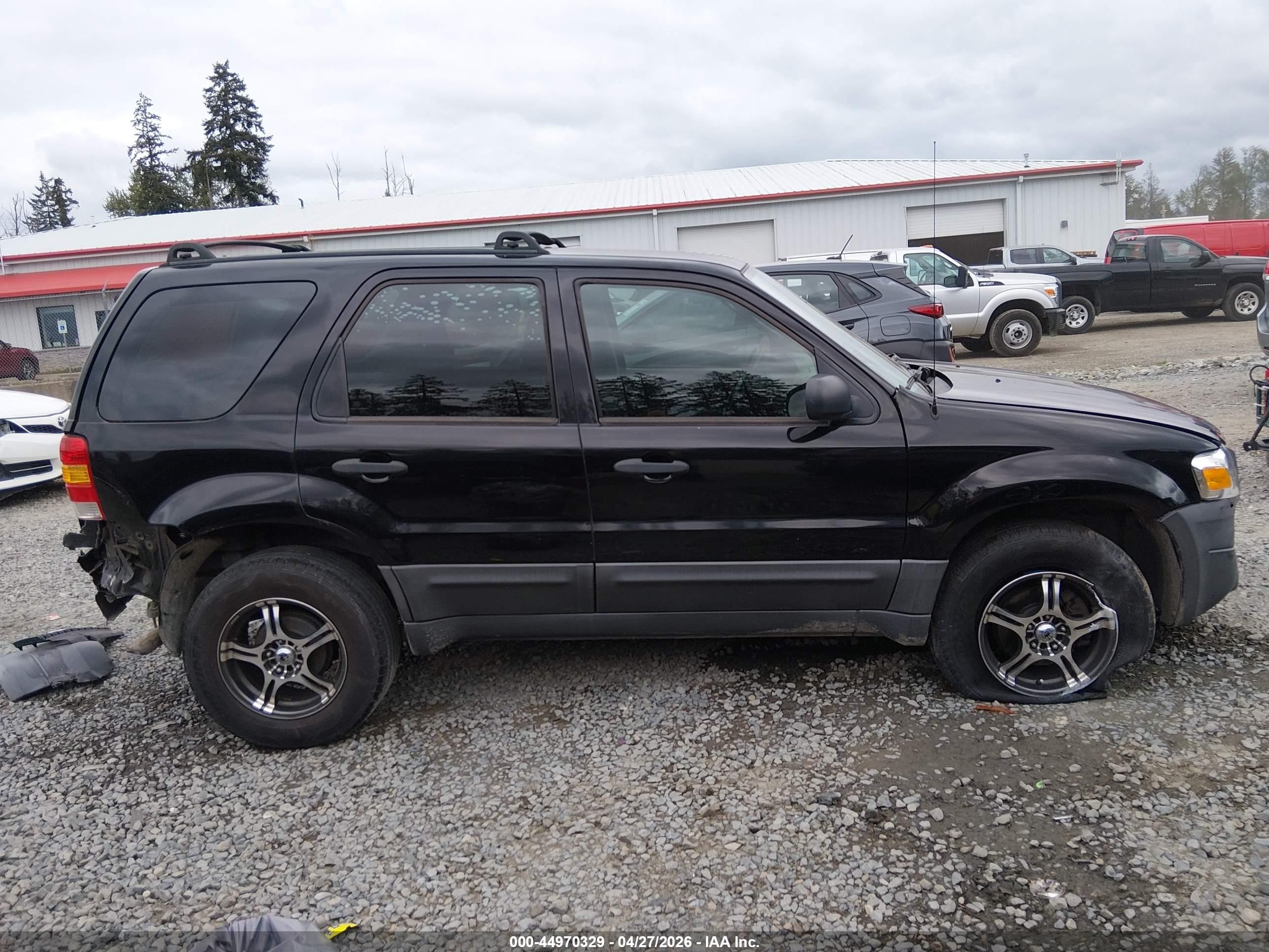 2007 Ford Escape Xls/xls Manual Black vin: 1FMYU02Z87KB34820