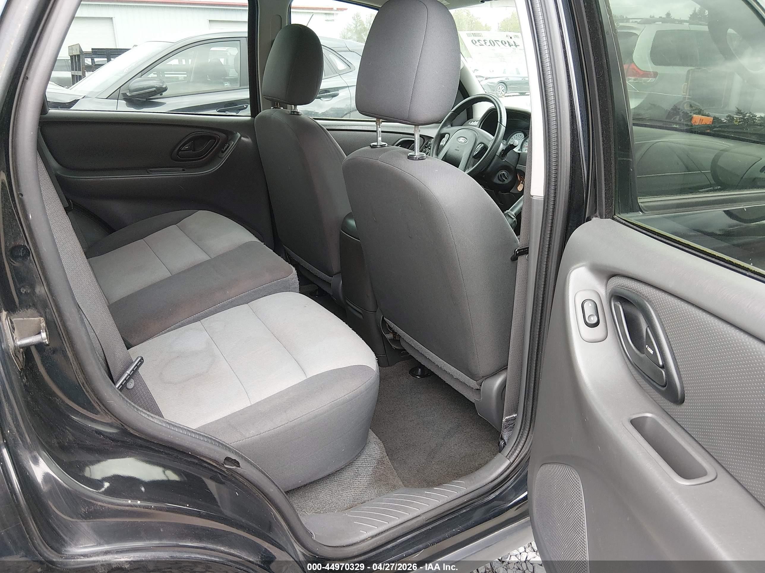 2007 Ford Escape Xls/xls Manual Black vin: 1FMYU02Z87KB34820