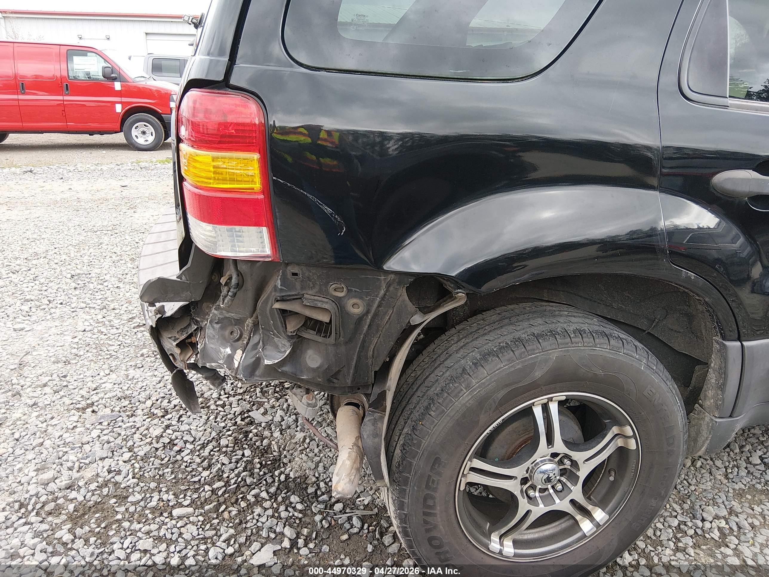 2007 Ford Escape Xls/xls Manual Black vin: 1FMYU02Z87KB34820