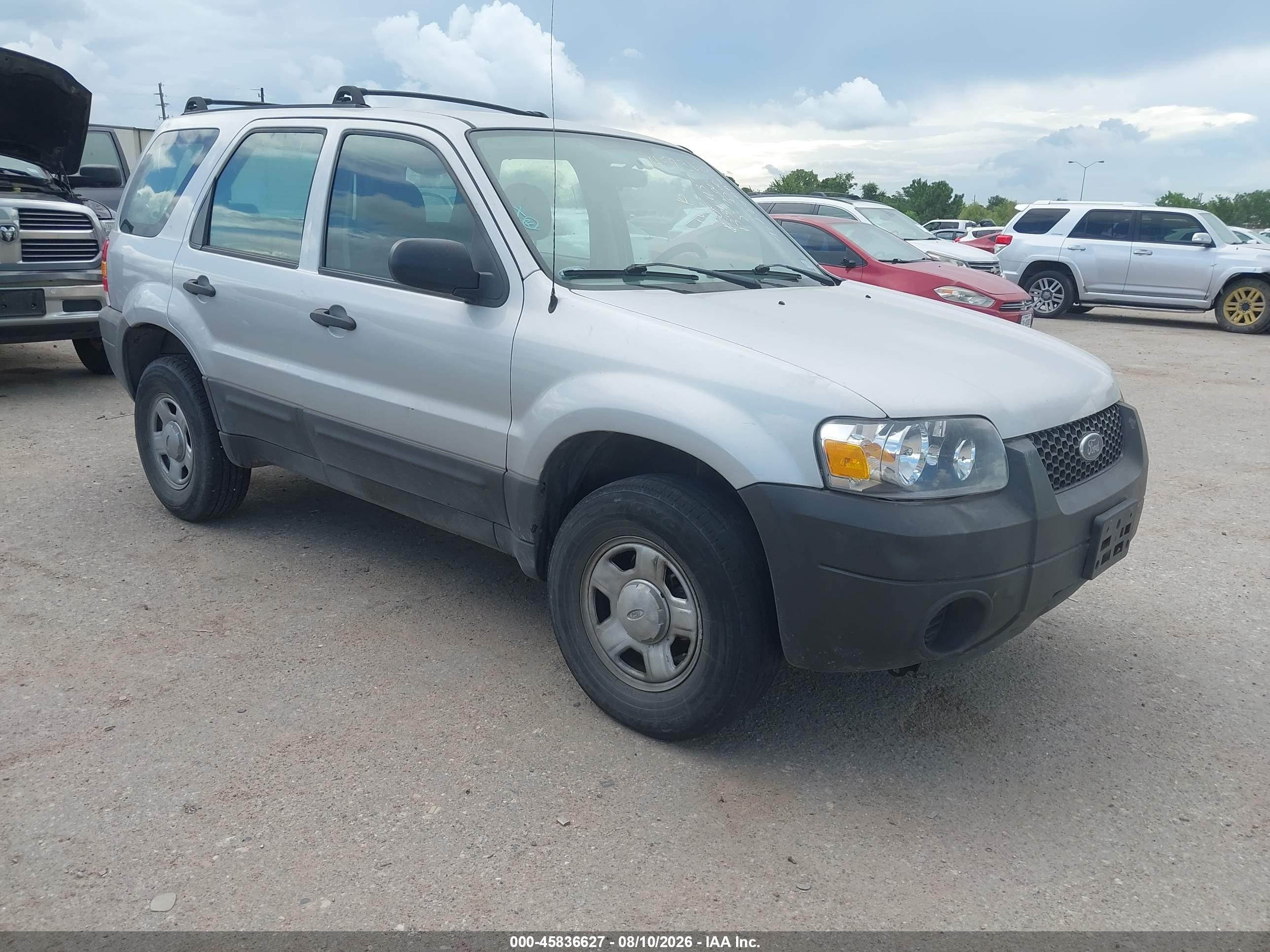 2007 Ford Escape Xls/xls Manual Silver vin: 1FMYU02Z87KB36437