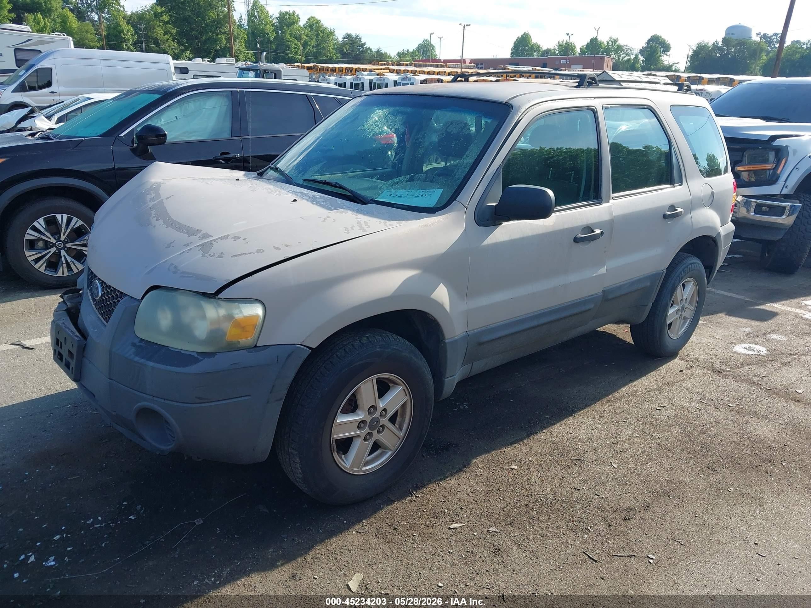 2007 Ford Escape Xls/xls Manual Cream vin: 1FMYU02ZX7KA30216