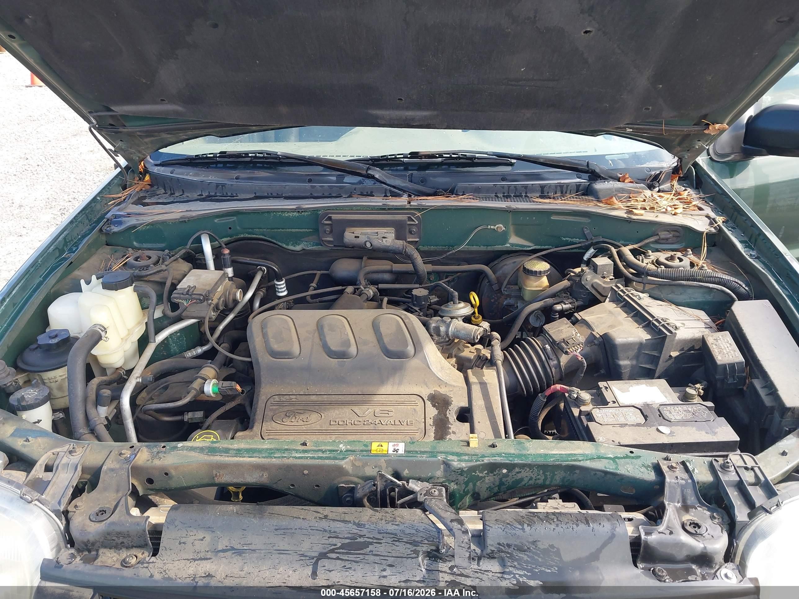 2001 Ford Escape Xlt Green vin: 1FMYU03111KB62703
