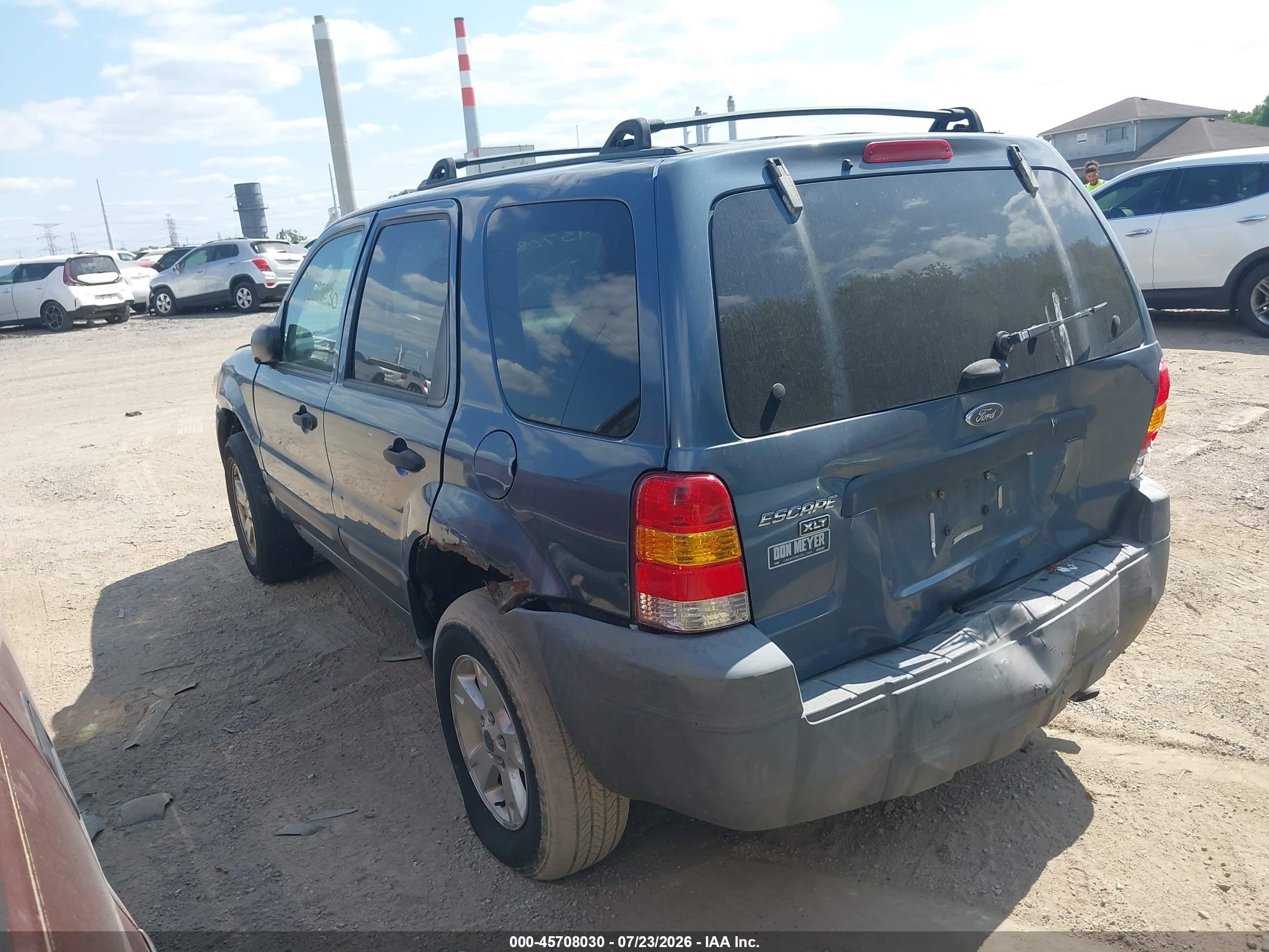 2005 Ford Escape Xlt Blue vin: 1FMYU03115KA35794