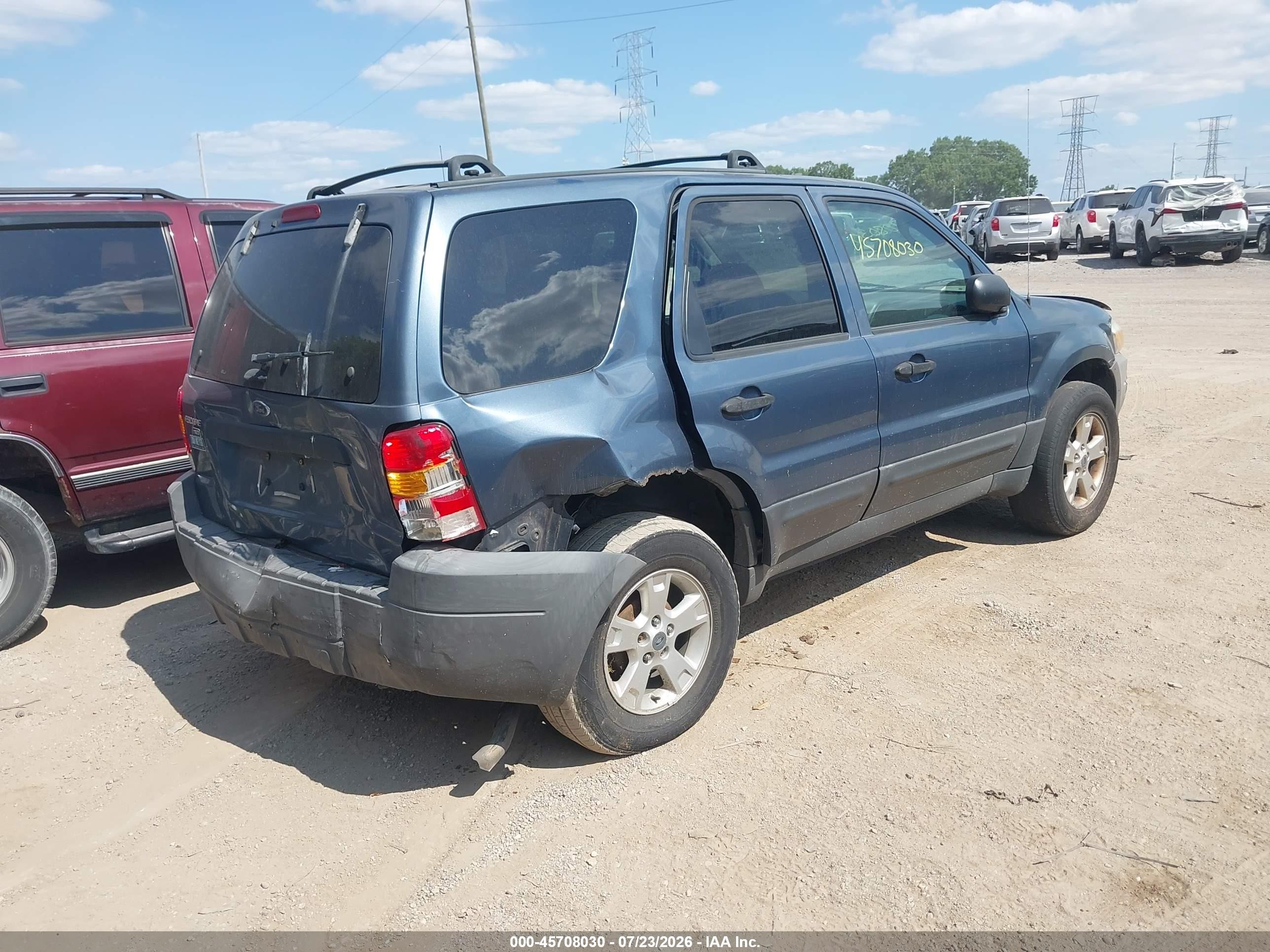 2005 Ford Escape Xlt Blue vin: 1FMYU03115KA35794