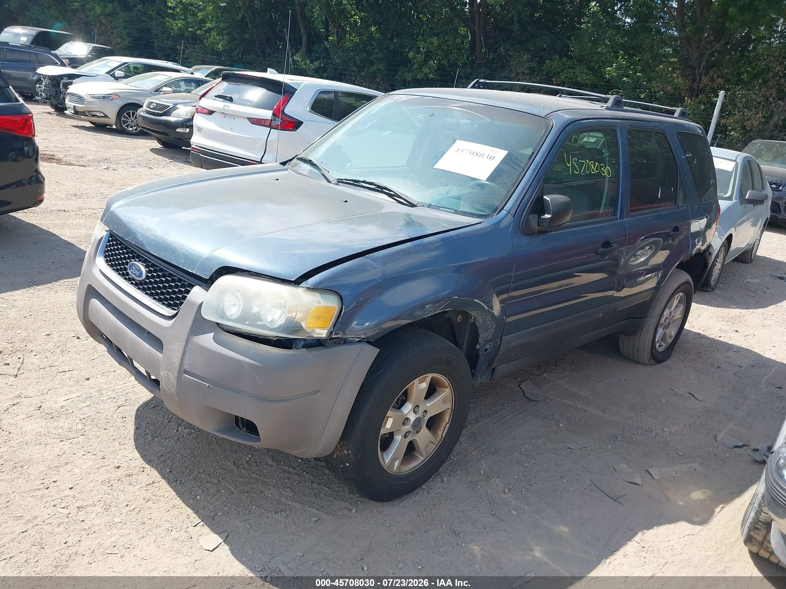 2005 Ford Escape Xlt Blue vin: 1FMYU03115KA35794