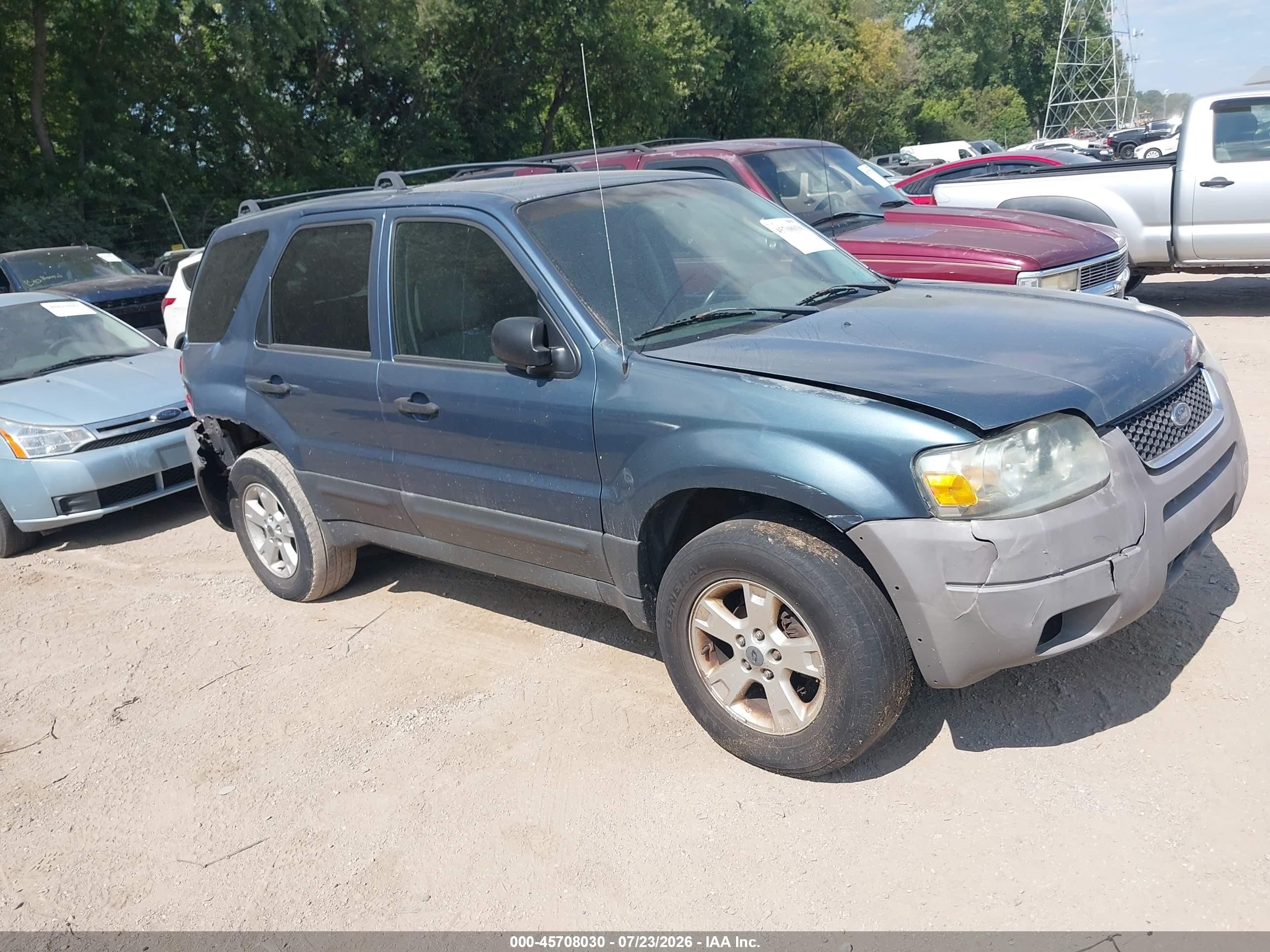 2005 Ford Escape Xlt Blue vin: 1FMYU03115KA35794