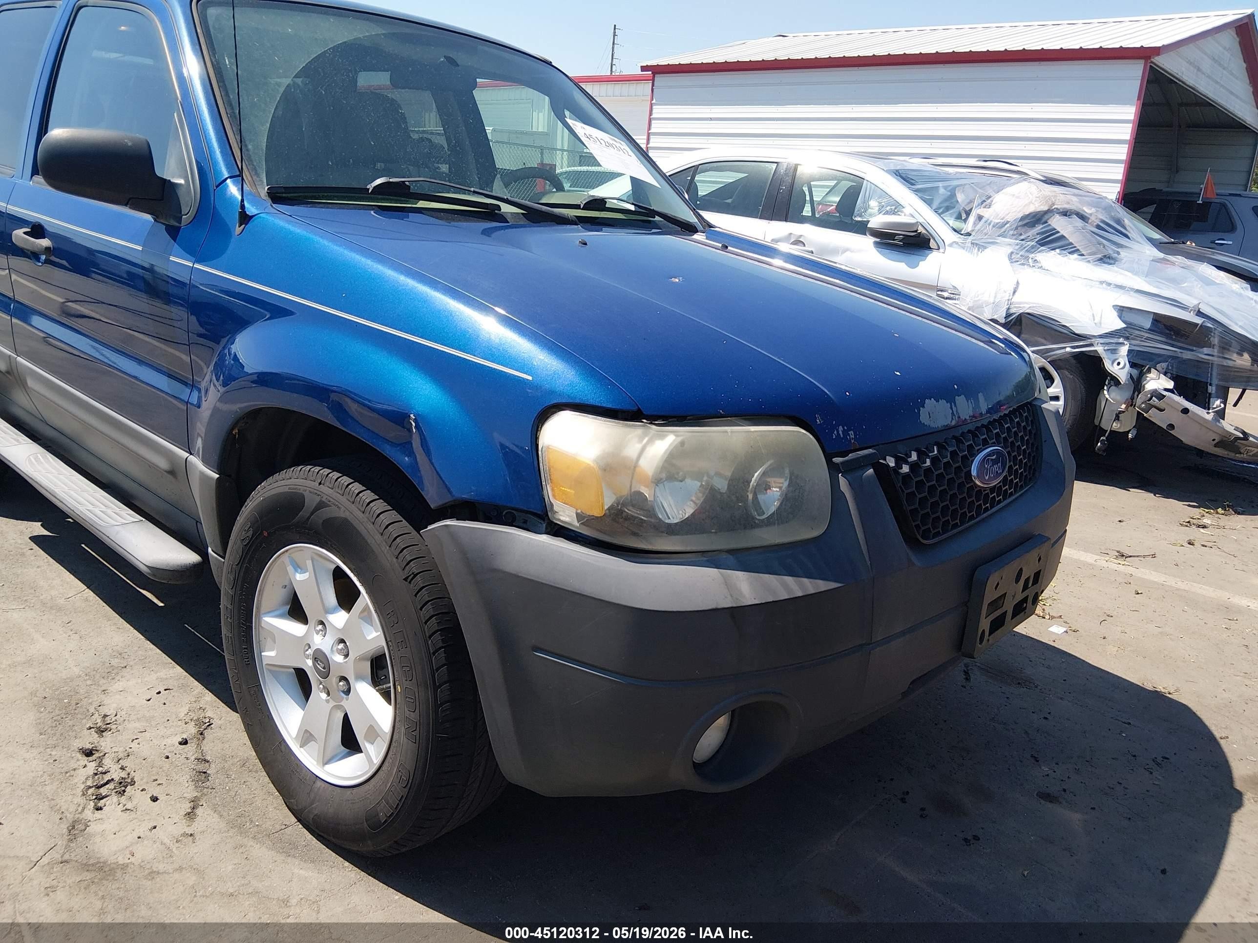2007 Ford Escape Xlt/xlt Sport Blue vin: 1FMYU03117KB58921