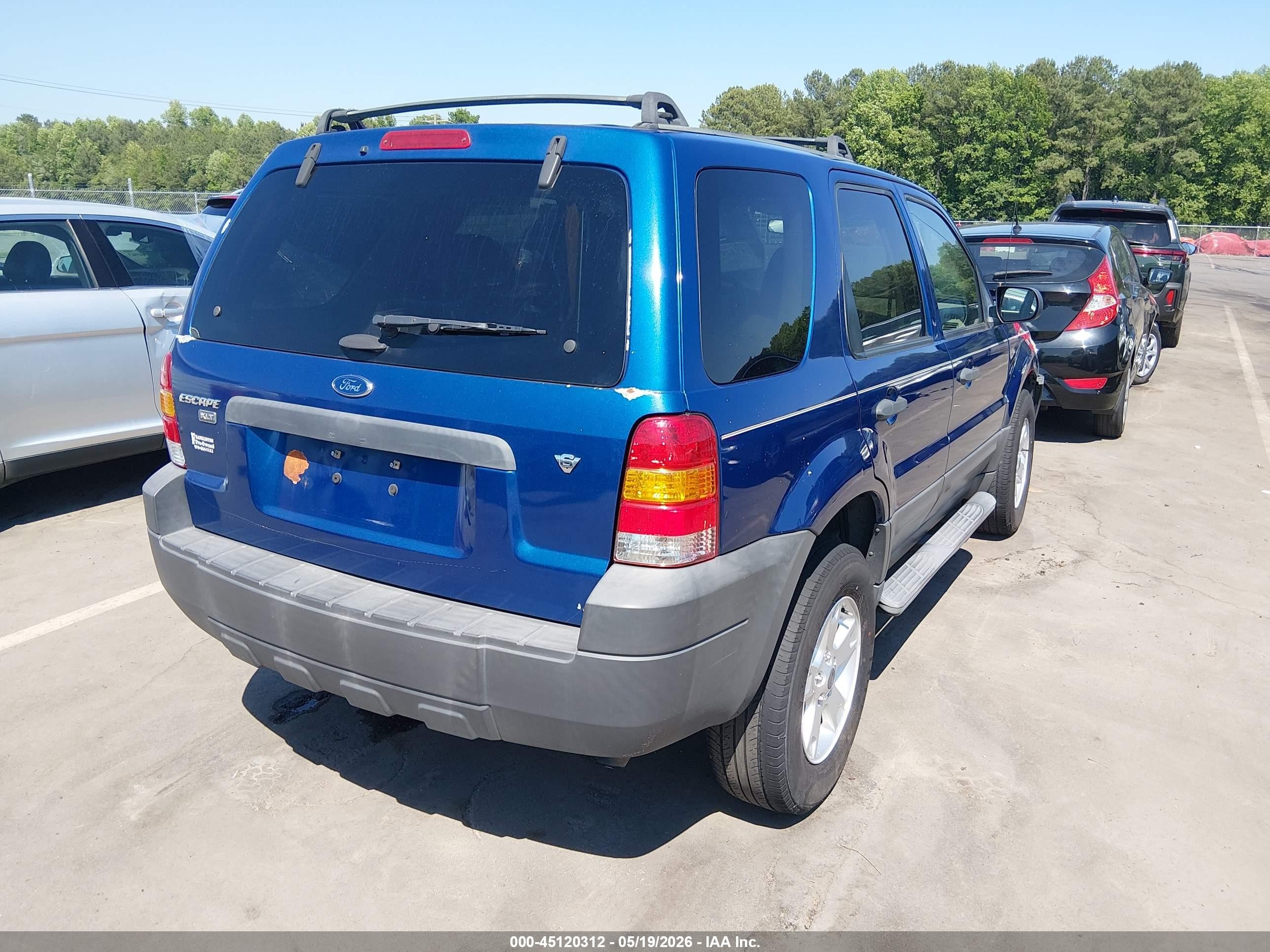 2007 Ford Escape Xlt/xlt Sport Blue vin: 1FMYU03117KB58921