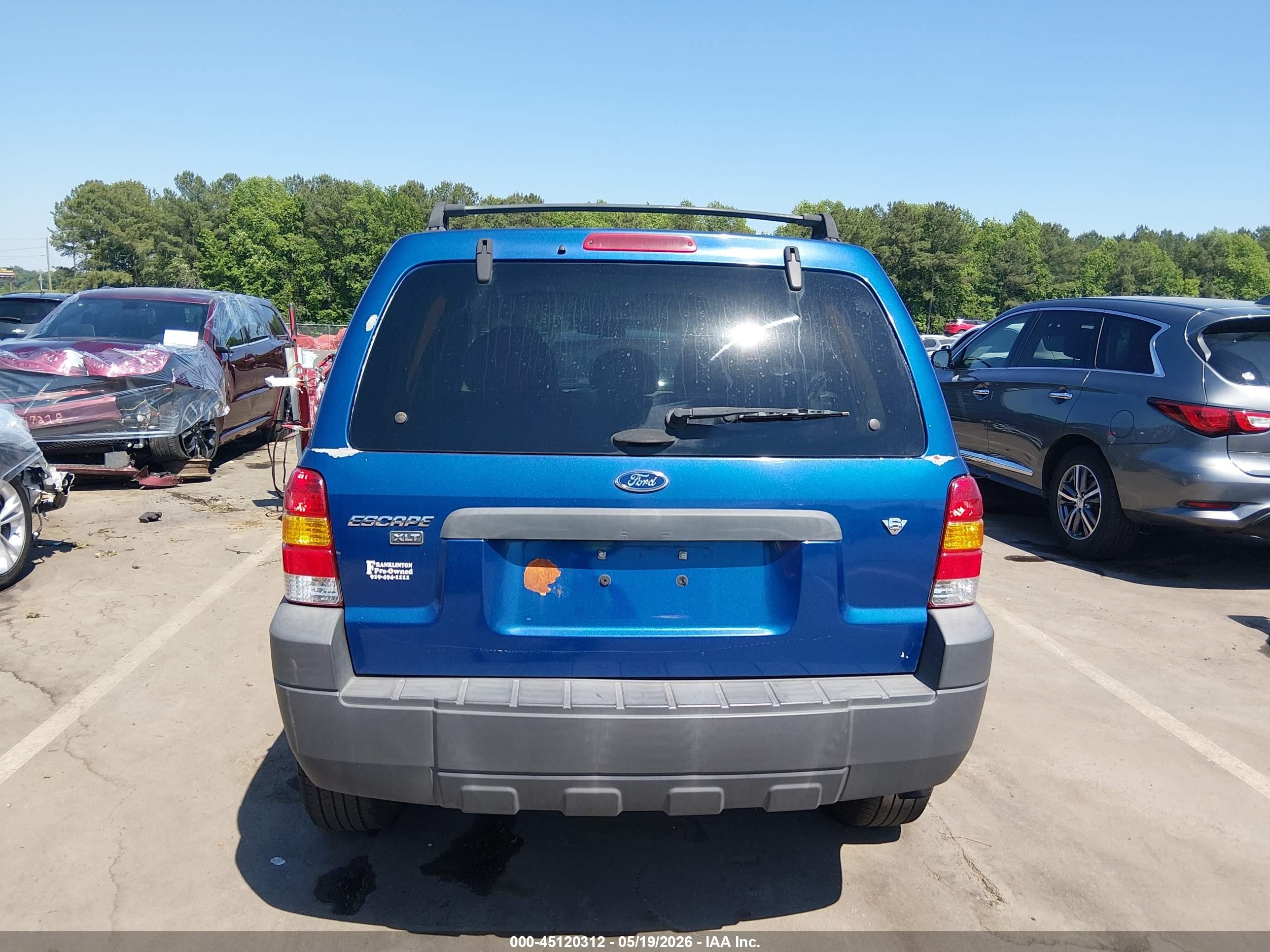 2007 Ford Escape Xlt/xlt Sport Blue vin: 1FMYU03117KB58921