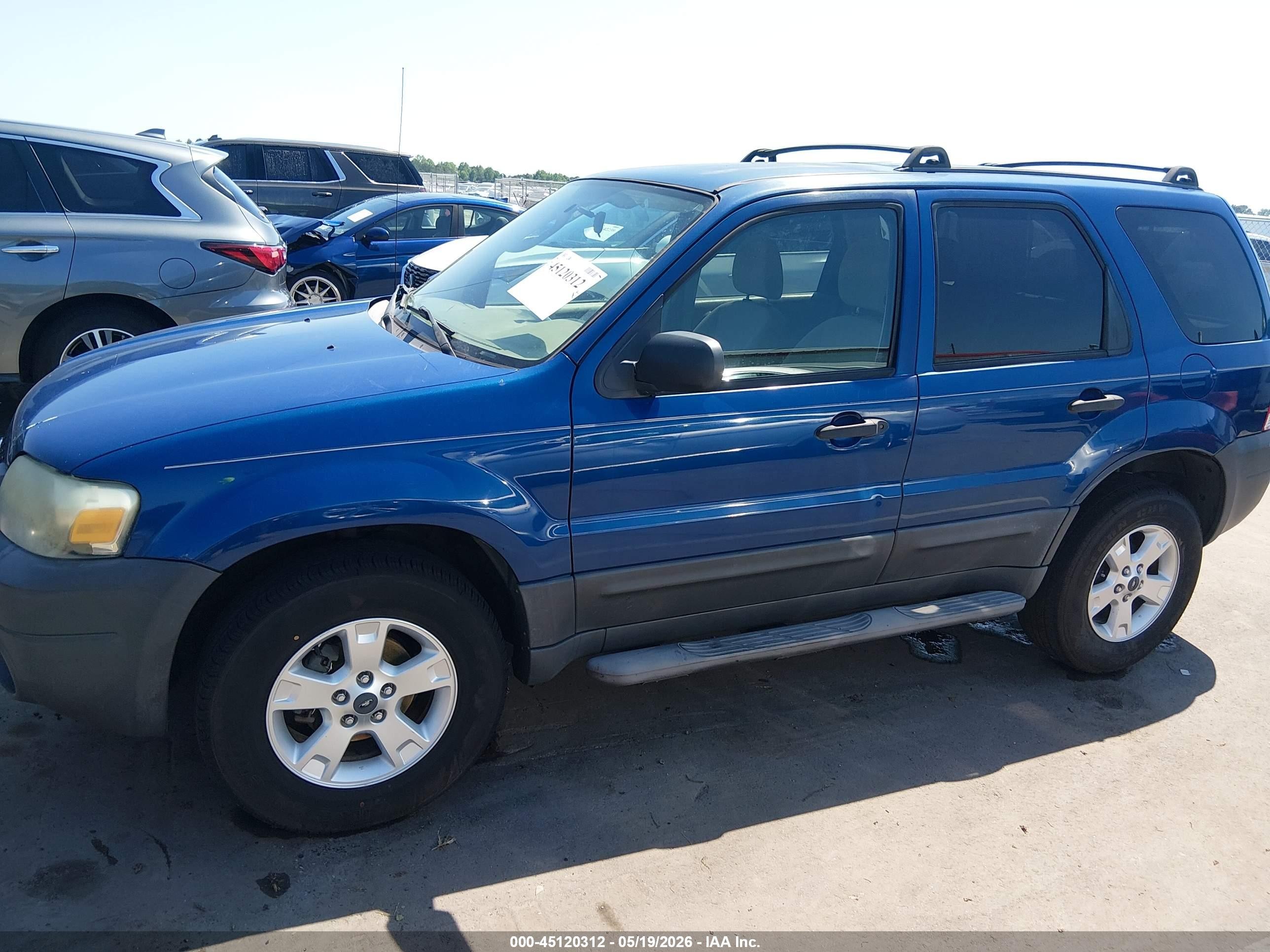 2007 Ford Escape Xlt/xlt Sport Blue vin: 1FMYU03117KB58921