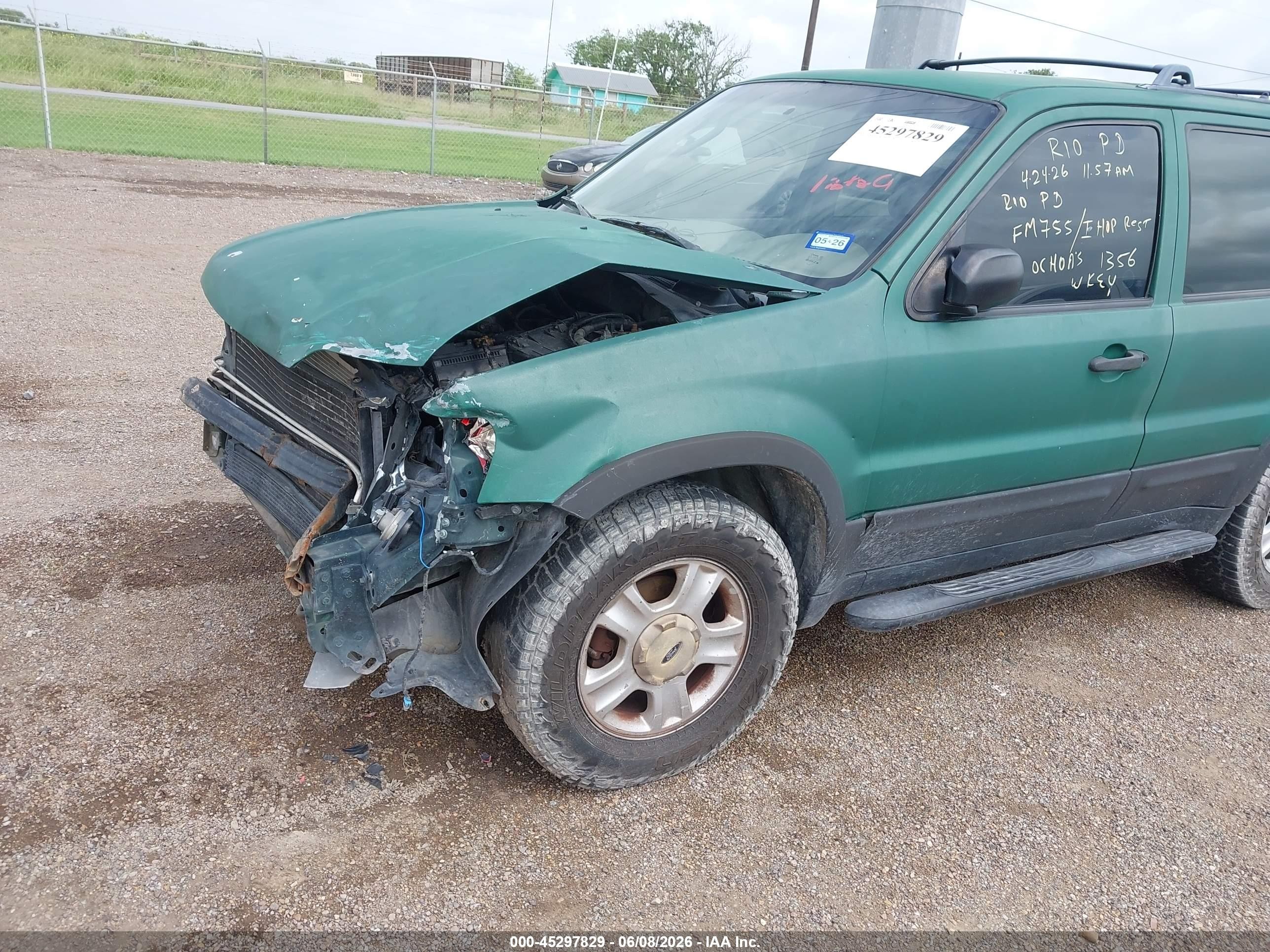 2002 Ford Escape Xlt Green vin: 1FMYU03122KA45603