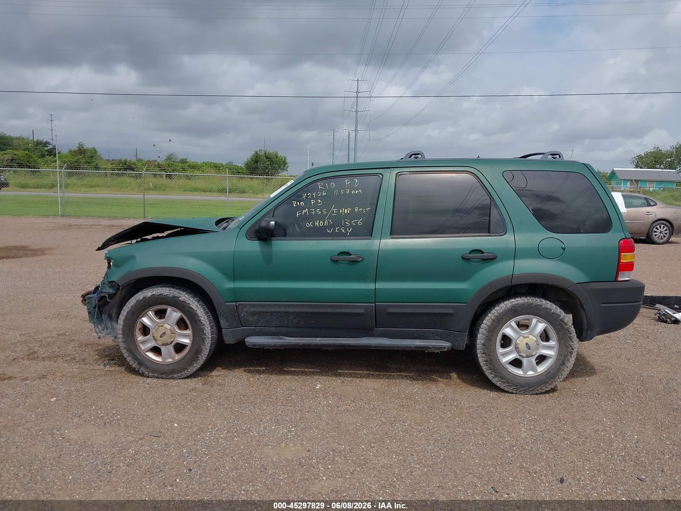 2002 Ford Escape Xlt Green vin: 1FMYU03122KA45603