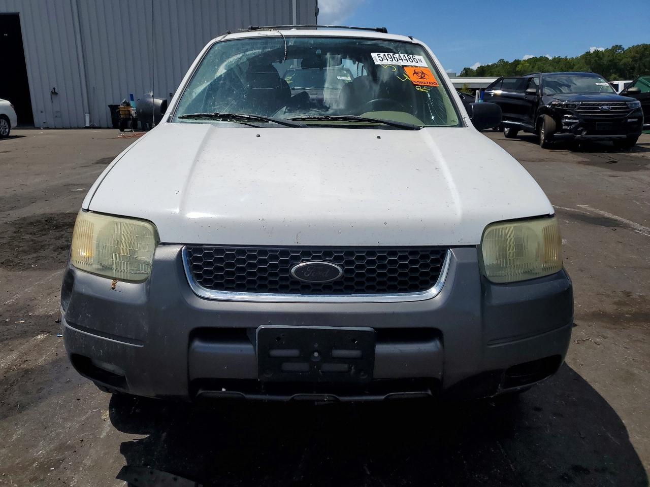 2003 Ford Escape Xlt White vin: 1FMYU03123KC85977