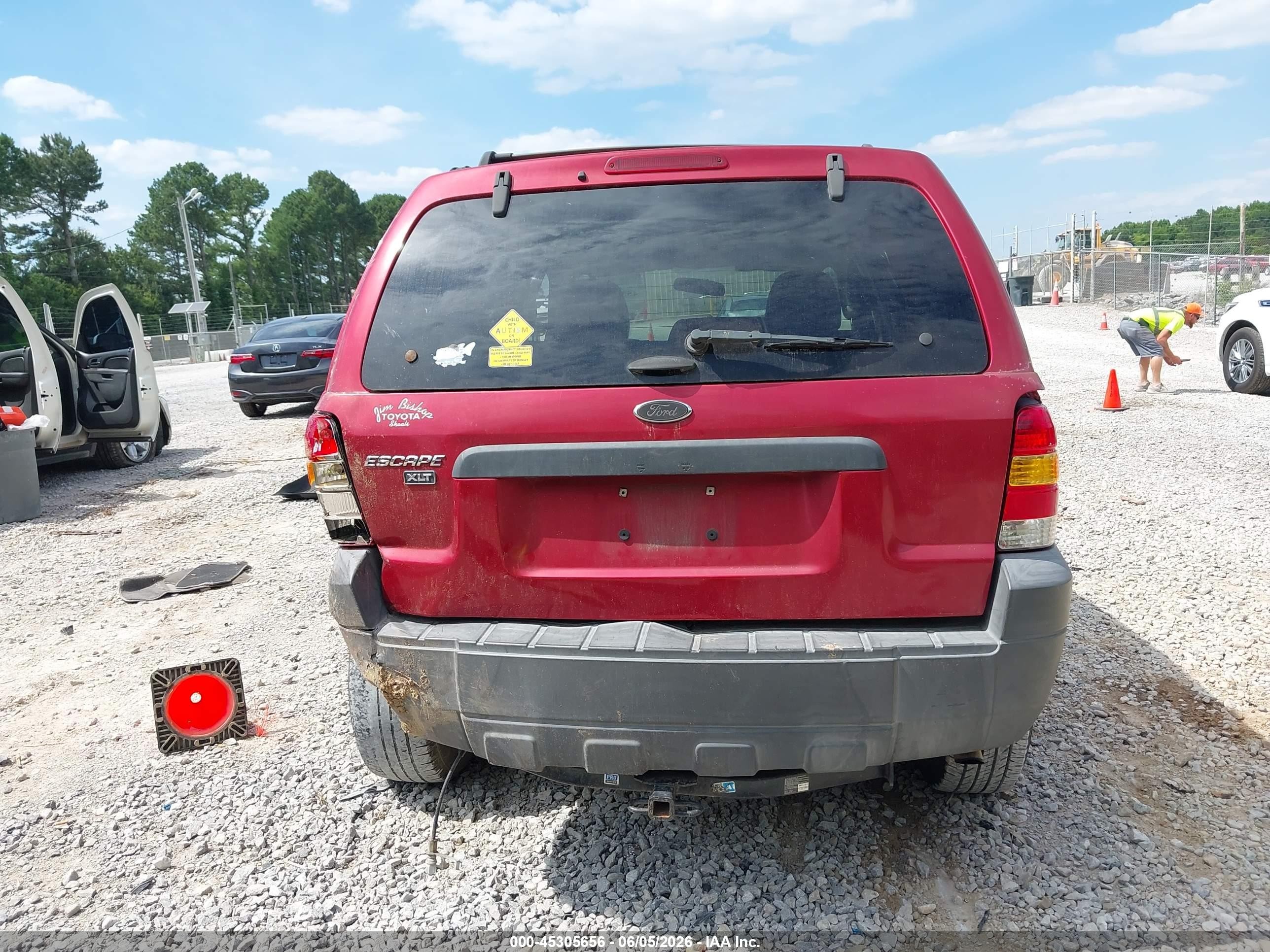 2005 Ford Escape Xlt Red vin: 1FMYU03125KA14534