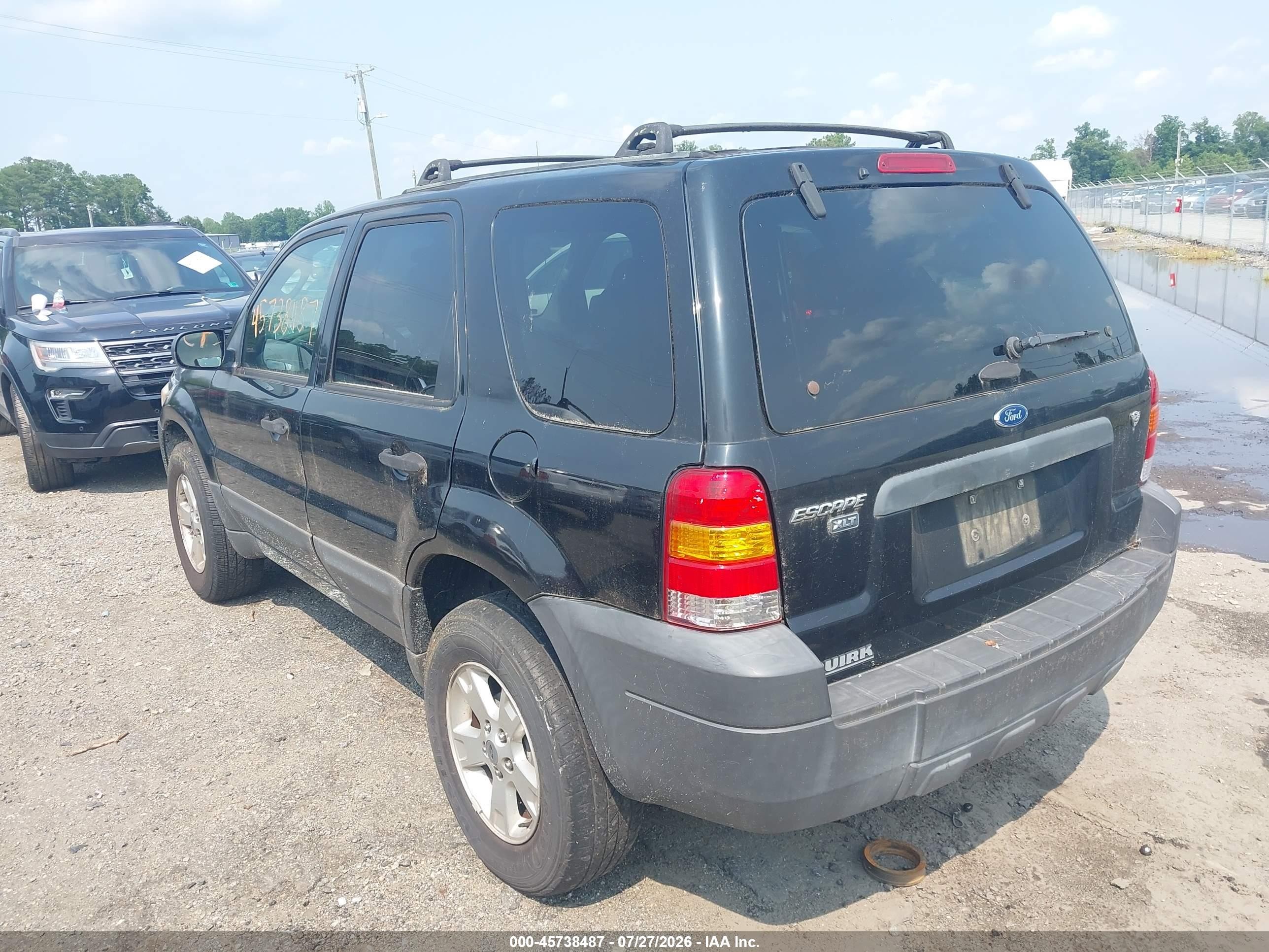 2006 Ford Escape Xlt/xlt Sport Black vin: 1FMYU03126KA97481