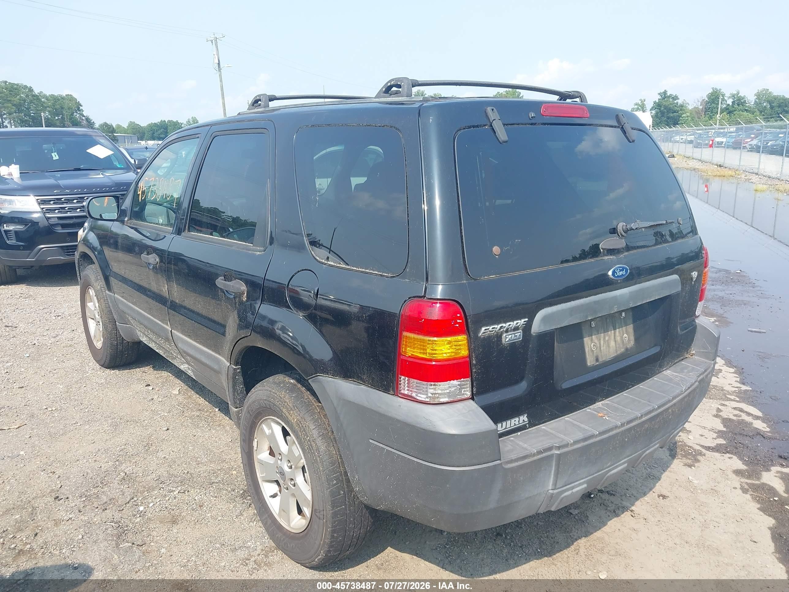 2006 Ford Escape Xlt/xlt Sport Black vin: 1FMYU03126KA97481