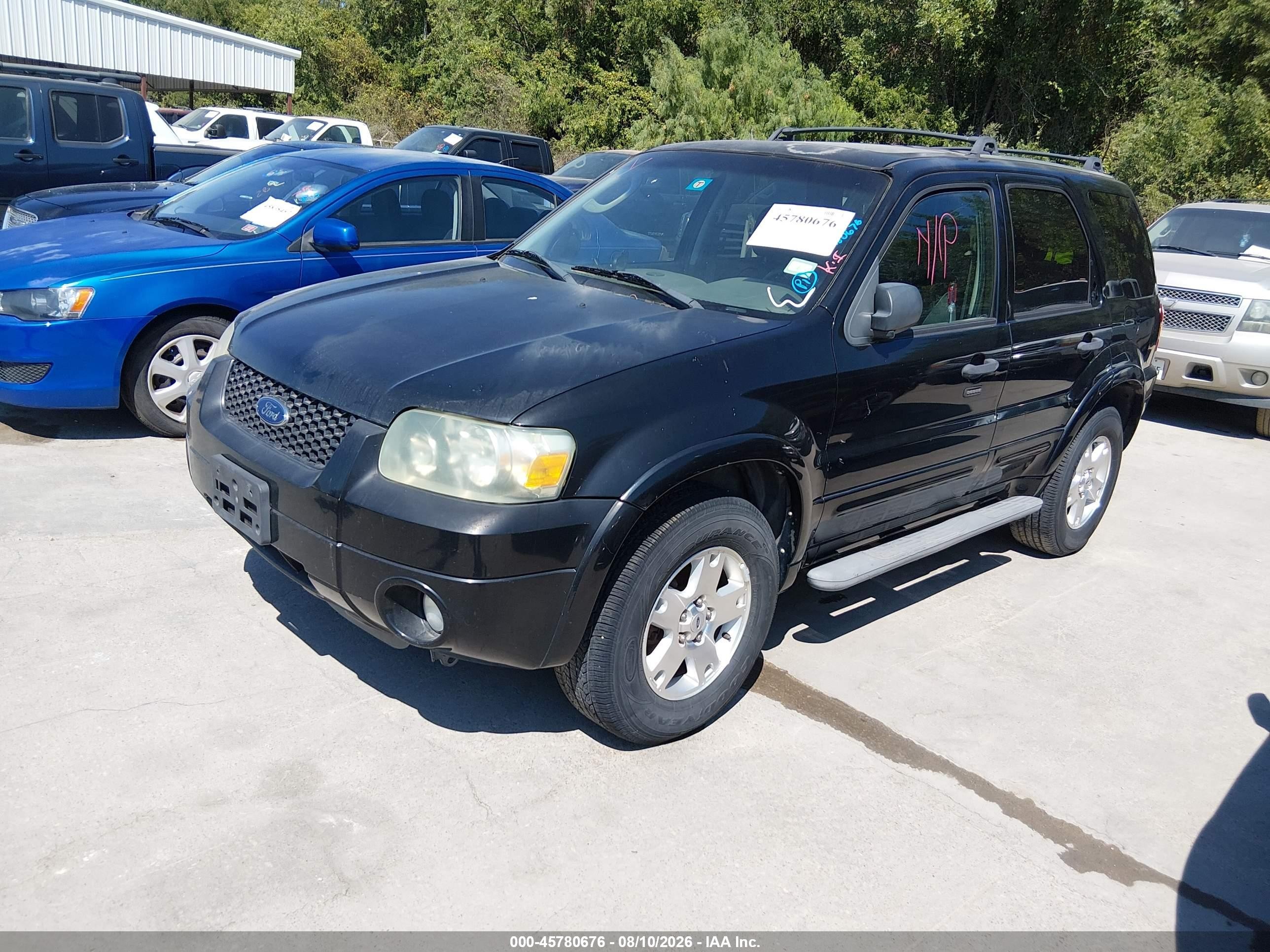 2007 Ford Escape Xlt/xlt Sport Black vin: 1FMYU03127KA25701