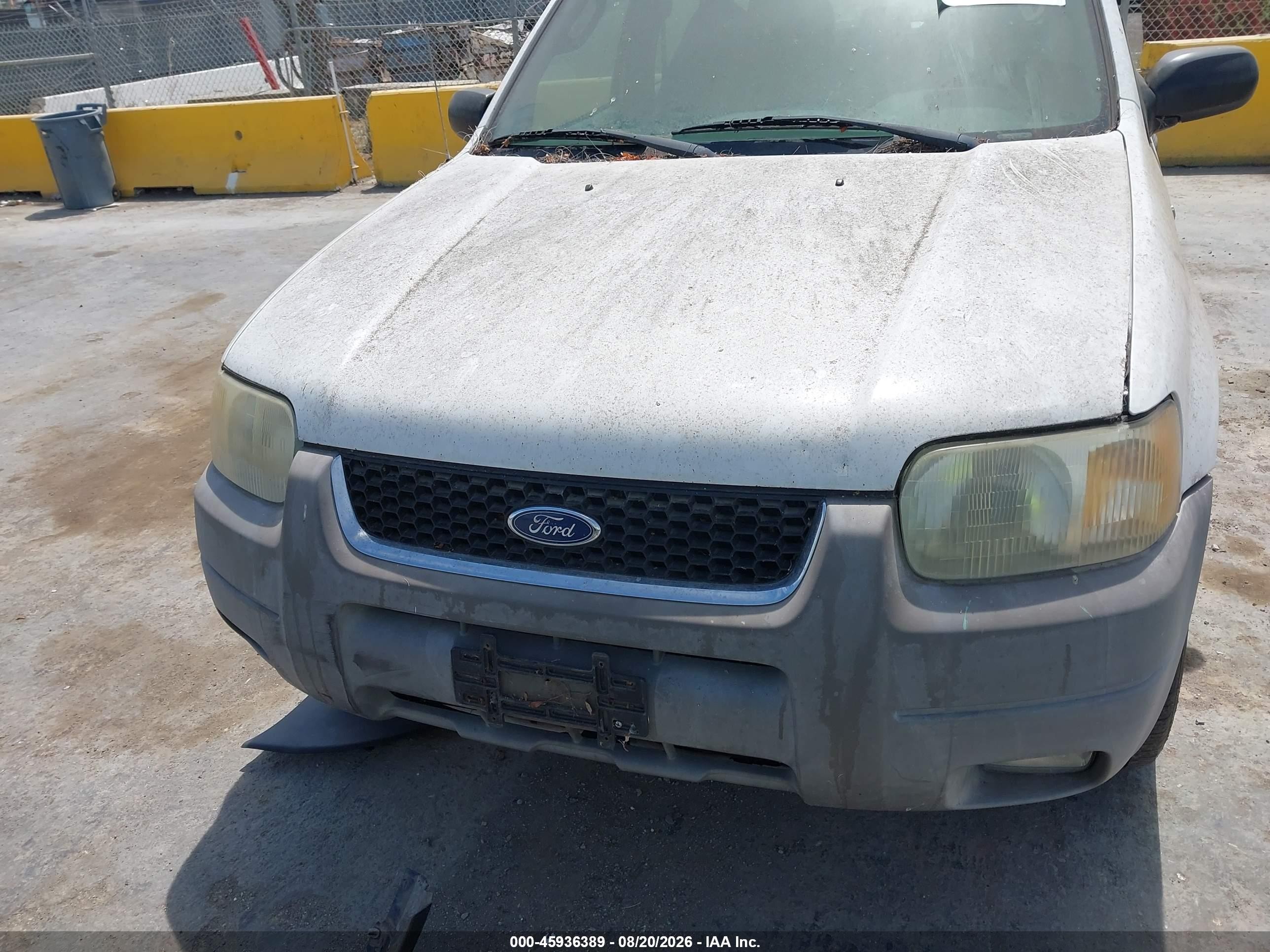 2001 Ford Escape Xlt White vin: 1FMYU03131KC23503