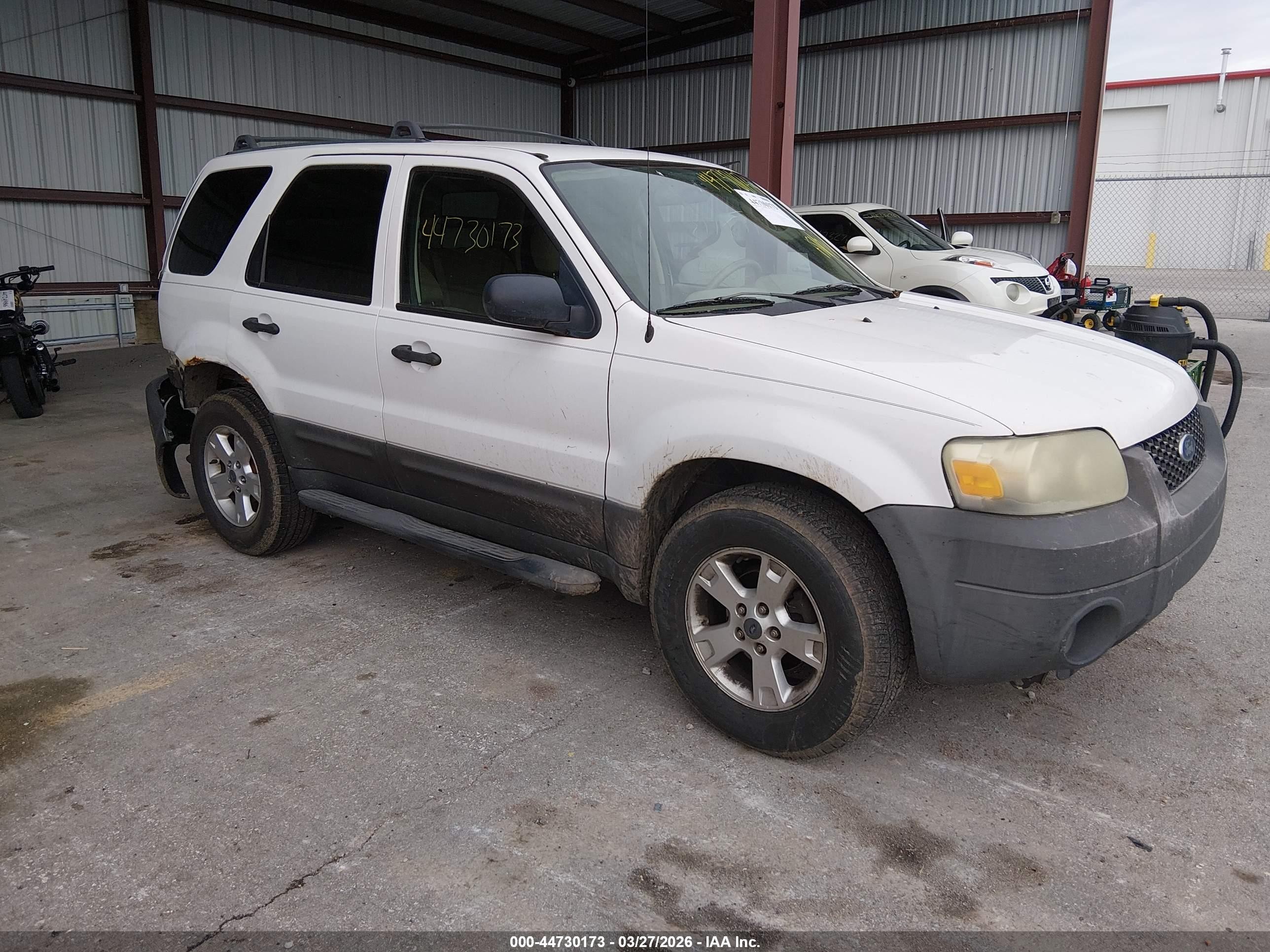 2005 Ford Escape Xlt White vin: 1FMYU03145KD13930