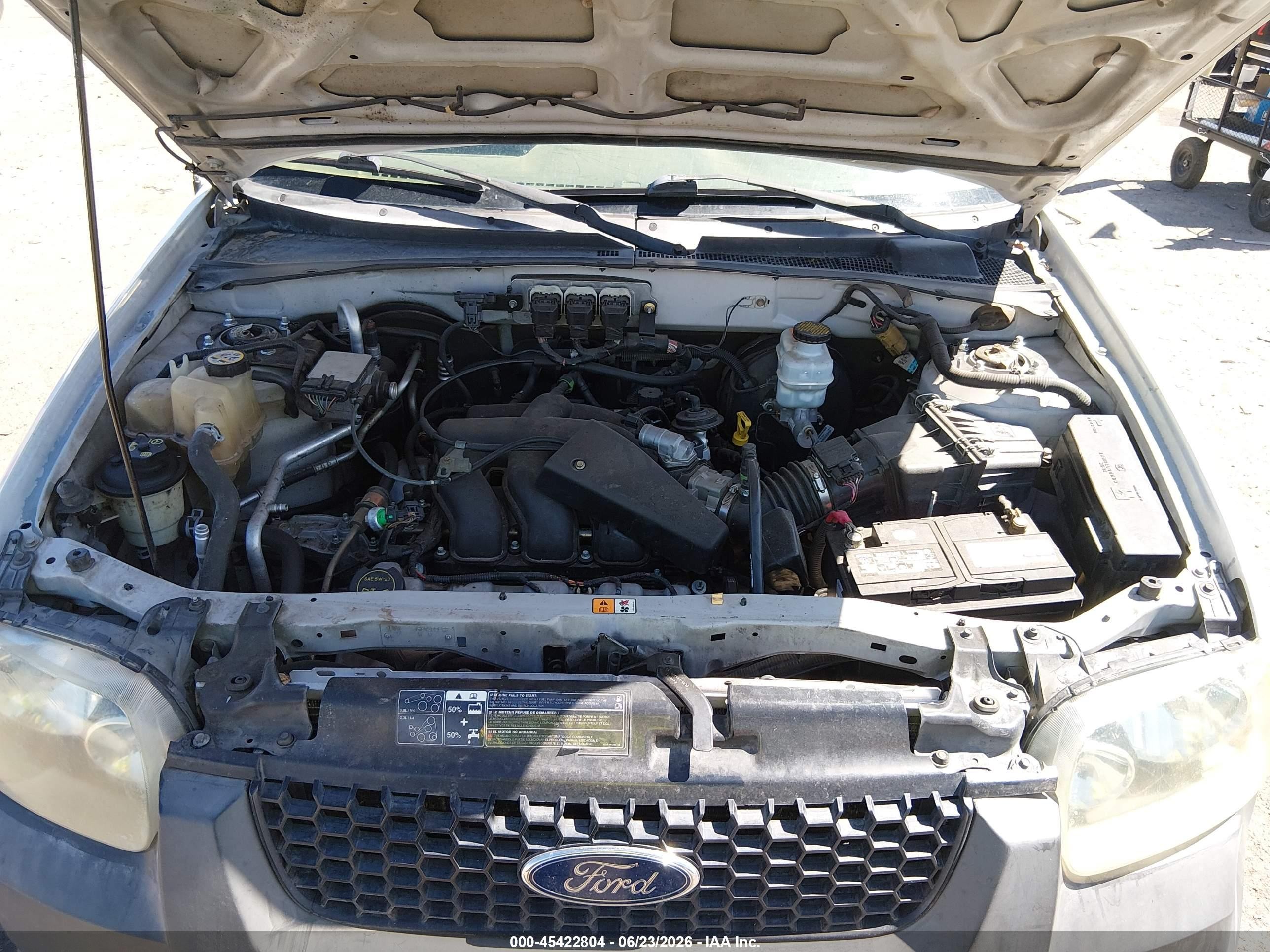 2005 Ford Escape Xlt Белый vin: 1FMYU03145KD41677