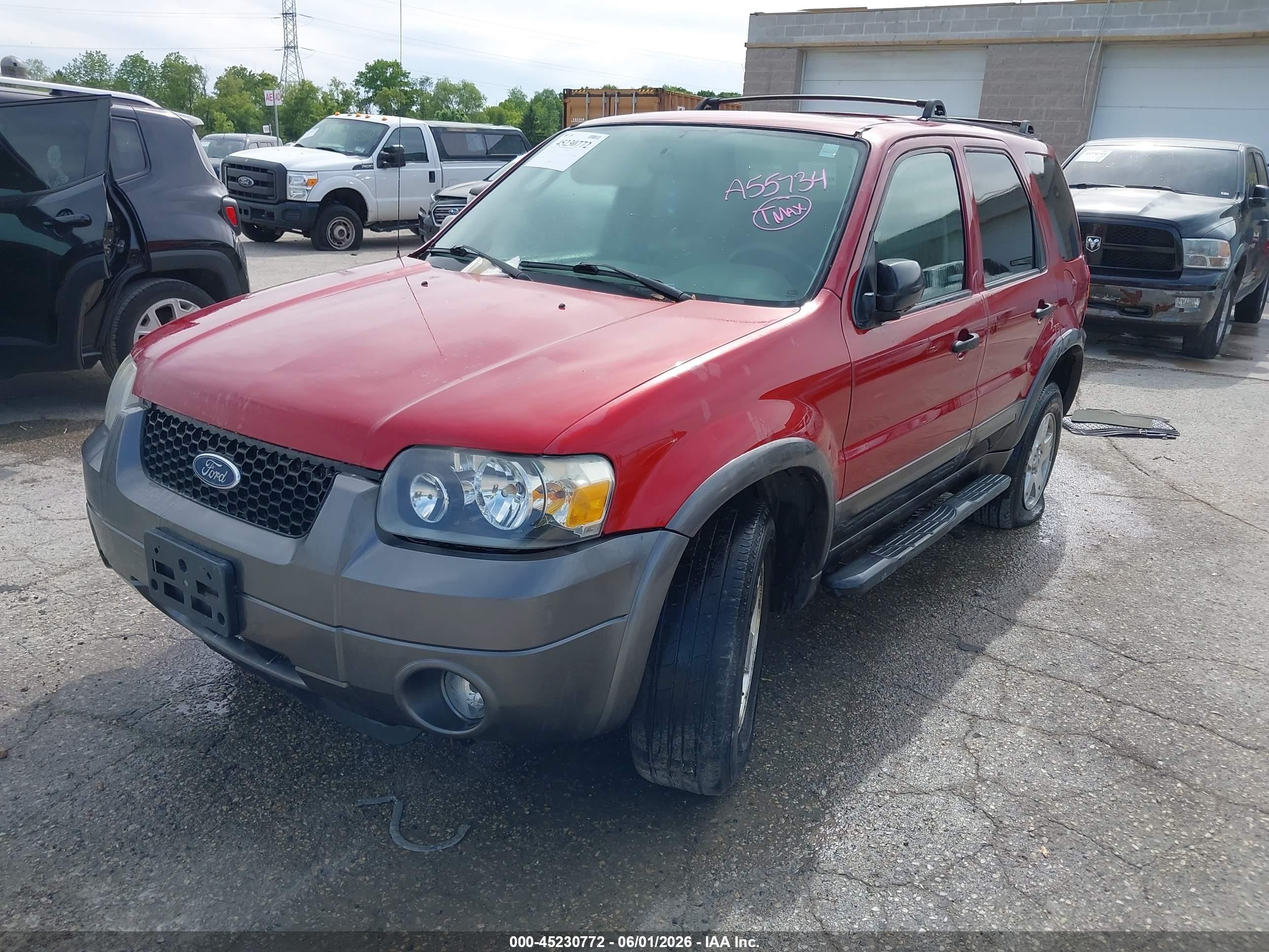 2006 Ford Escape Xlt/xlt Sport Red vin: 1FMYU03146KA55734