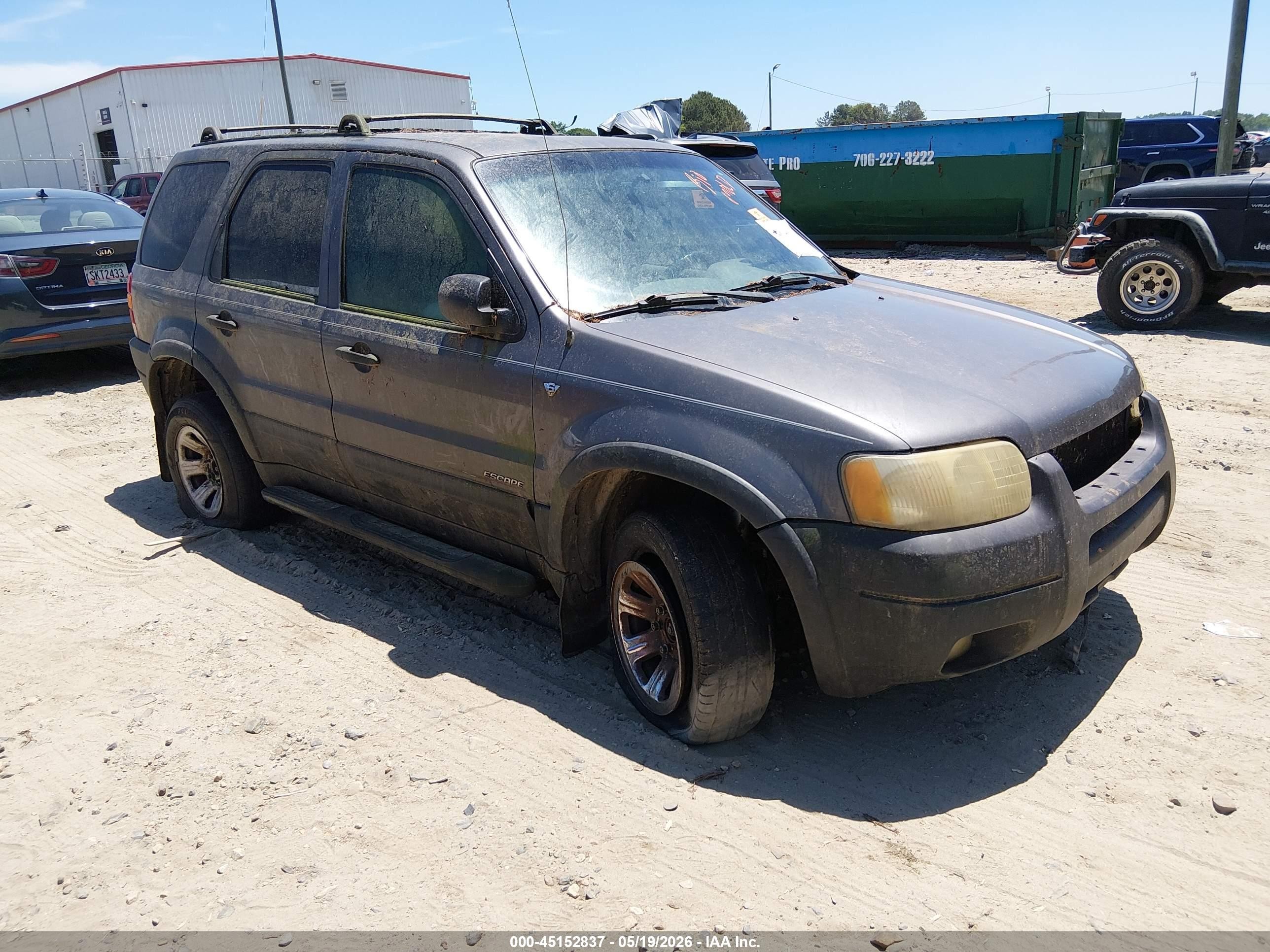 2002 Ford Escape Xlt Gray vin: 1FMYU03152KD98272