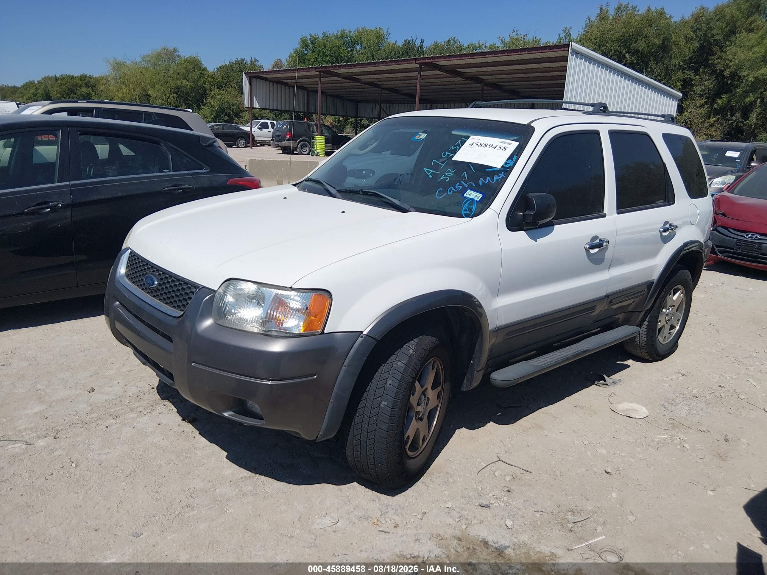 2004 Ford Escape Xlt White vin: 1FMYU03154KA19371